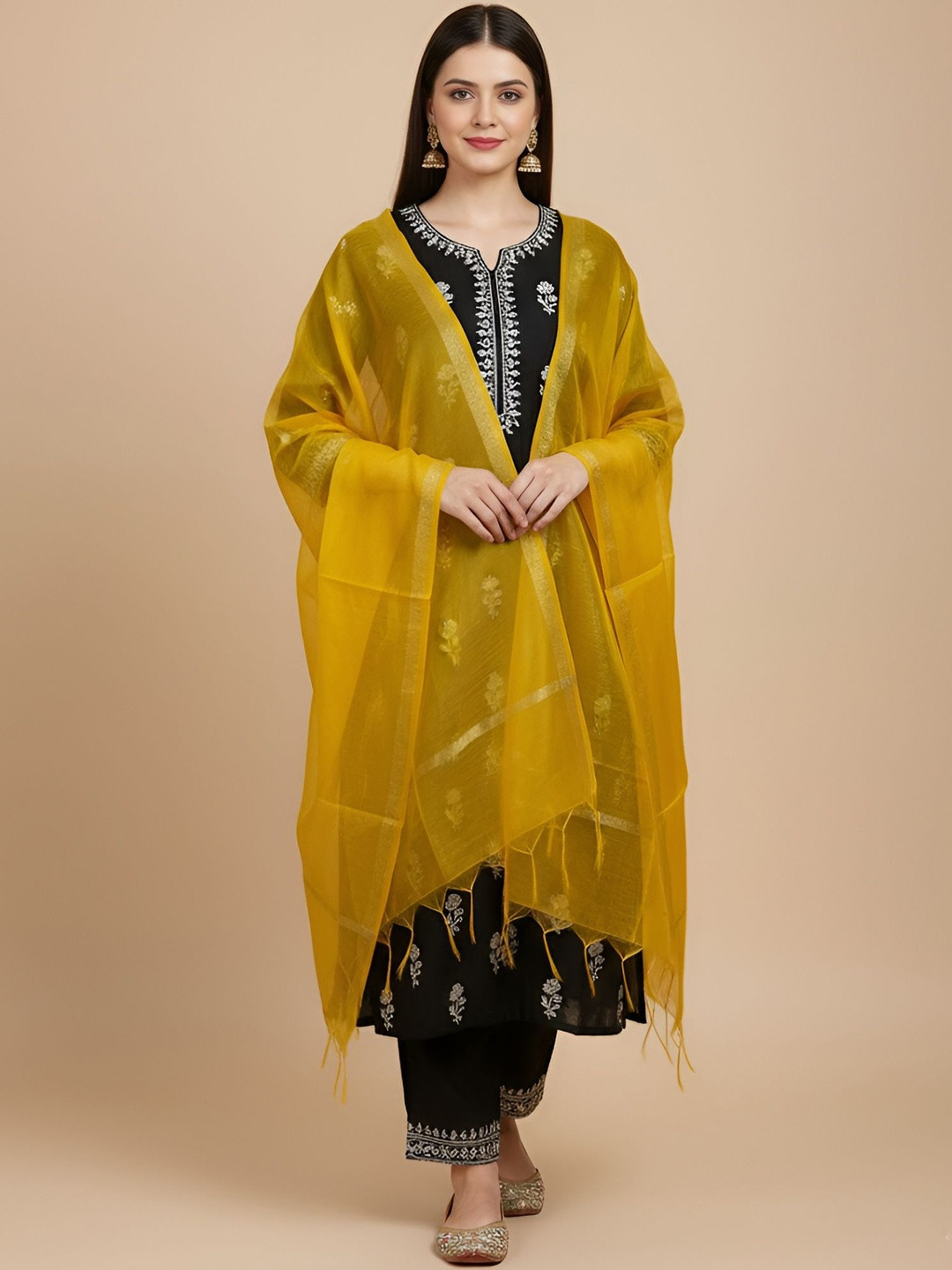 MUFFLY Cotton Machine Weave Dupatta