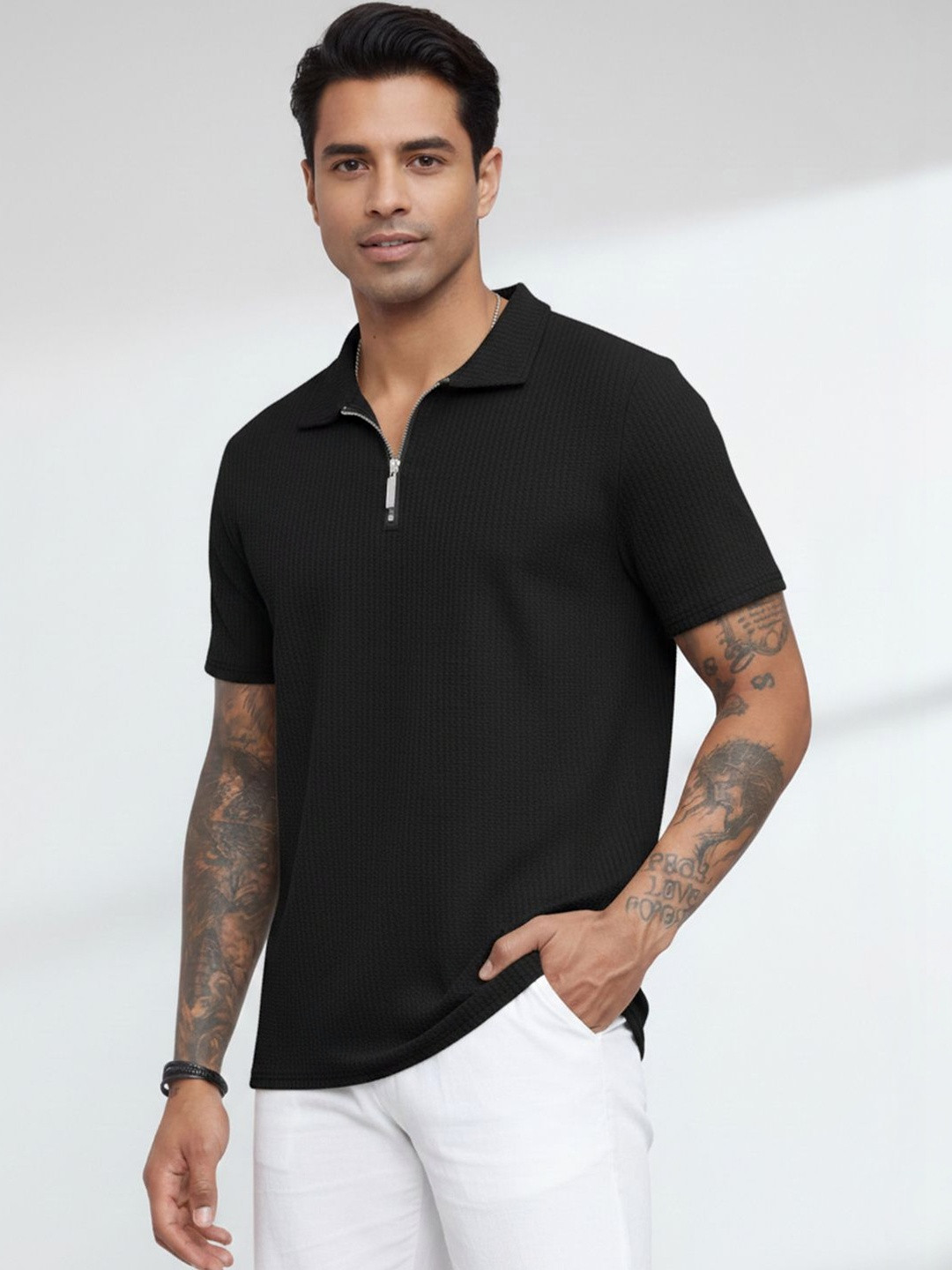 madfrog Men Polo Collar T-shirt