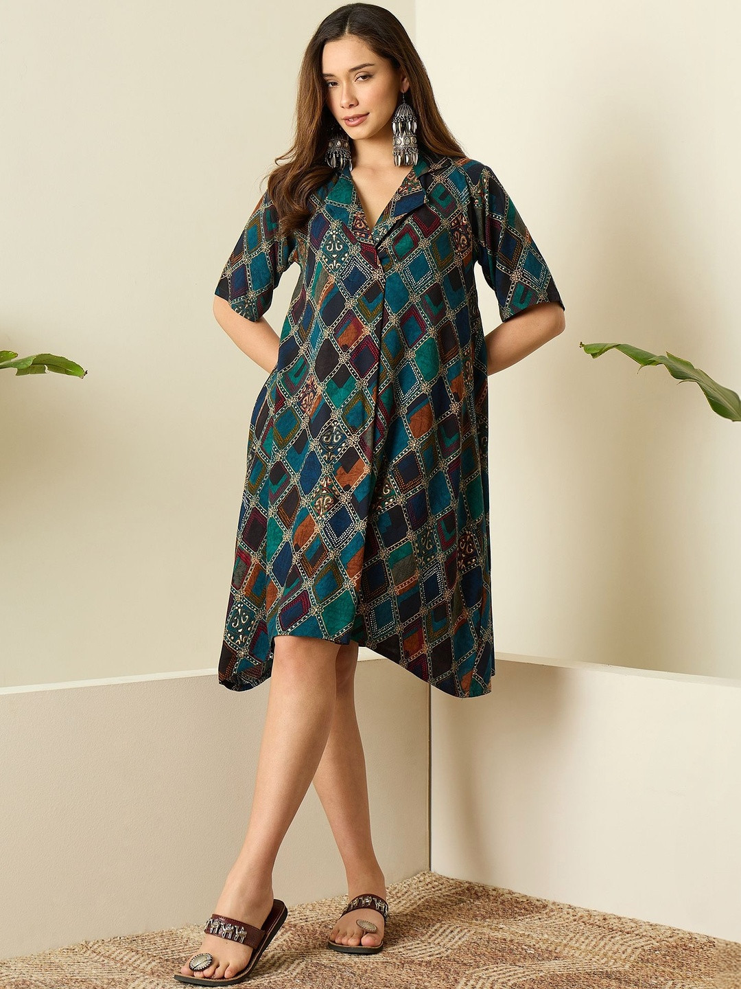 InWeave Print Dress