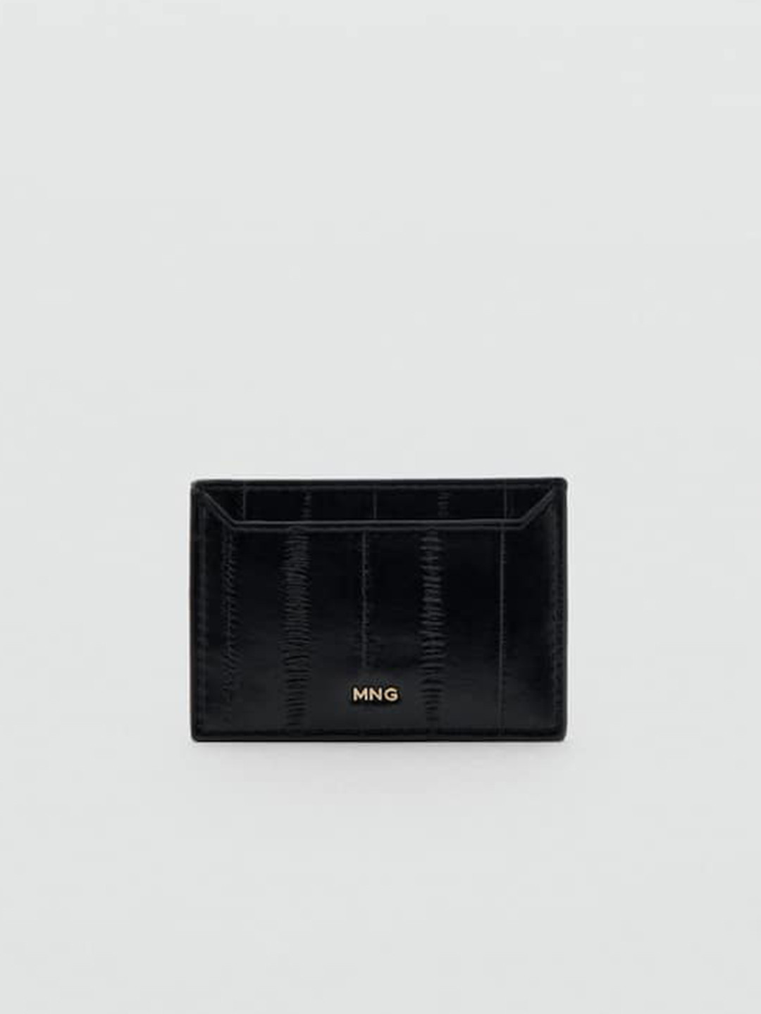 MANGO Women Striped Textured Card Holder