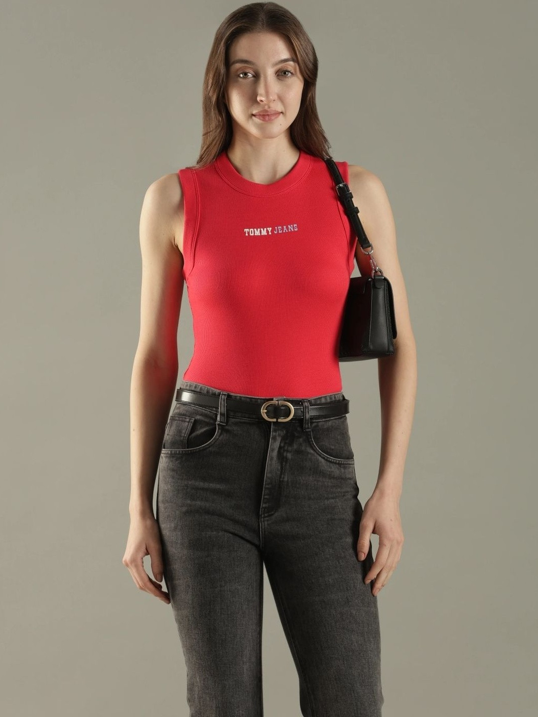 Tommy Hilfiger Women Brand Logo Slim Fit T-shirt