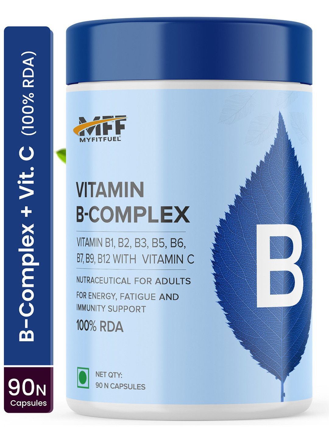 MyFitFuel B-Complex Capsules with Vitamin C - 60 Capsules