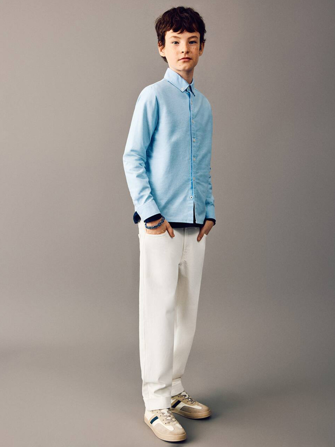 Mango Kids Boys Regular Fit Pure Cotton Jeans