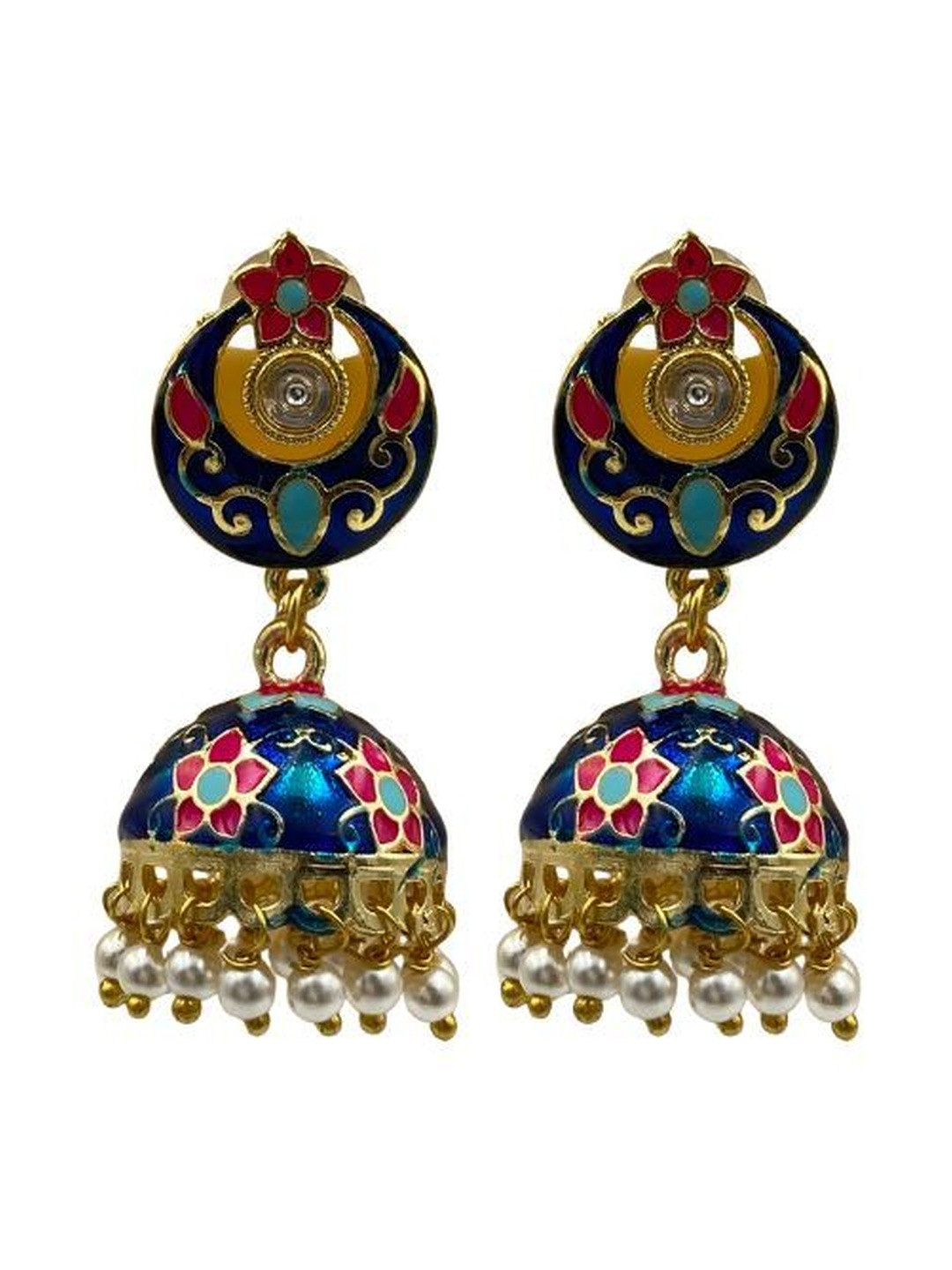 Fashion Theme Circular Jhumkas Earrings