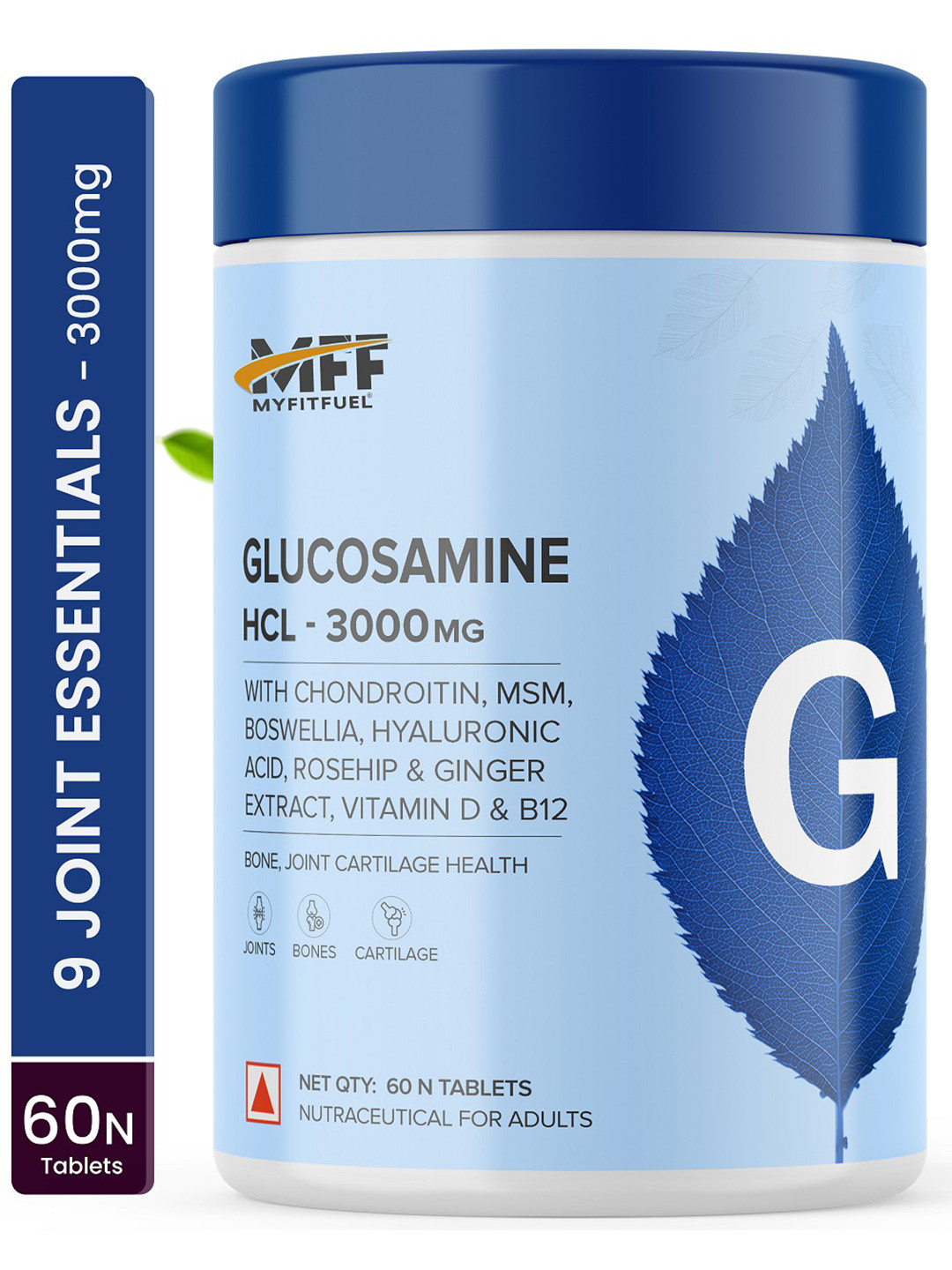 MyFitFuel Everyday Essentials Glucosamine 3000mg - 60 Tablets
