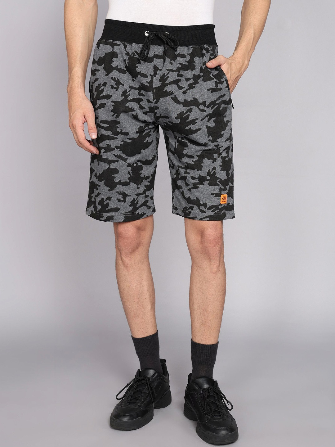GYRFALCON Men Camouflage Printed Running Shorts