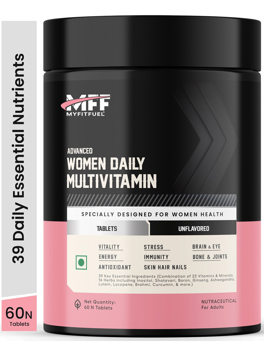 MyFitFuel Women Advance Daily Essential Multivitamin Vitamins & Minerals - 60 capsules