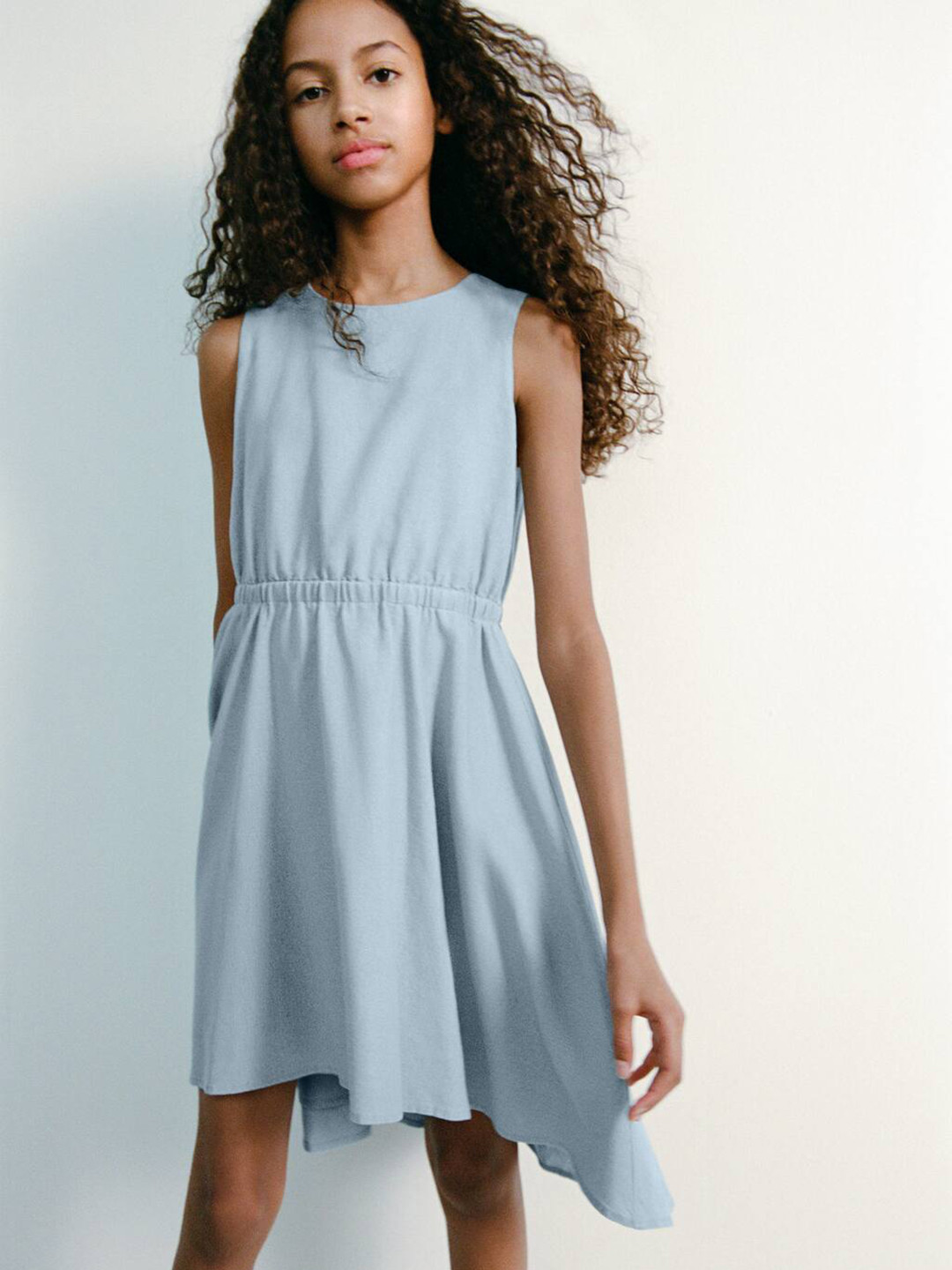 Mango Kids Girls Fit & Flare Dress