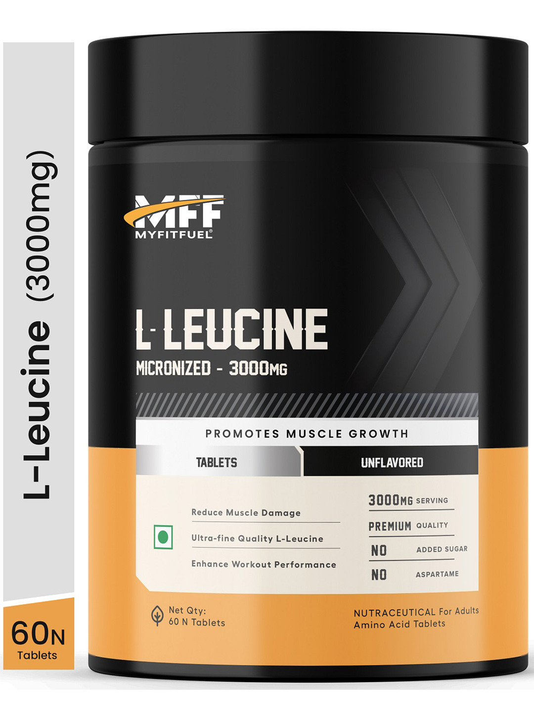 MyFitFuel L-Leucine Micronized 3000mg Tablets - 60 Tablets