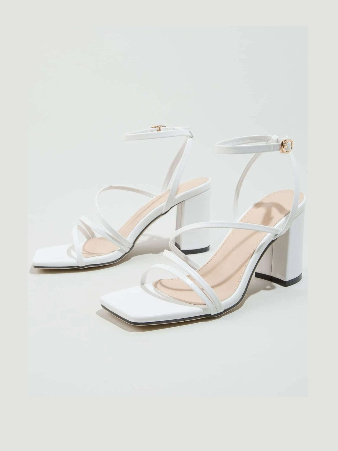 Gojiberry Leather Block Sandals