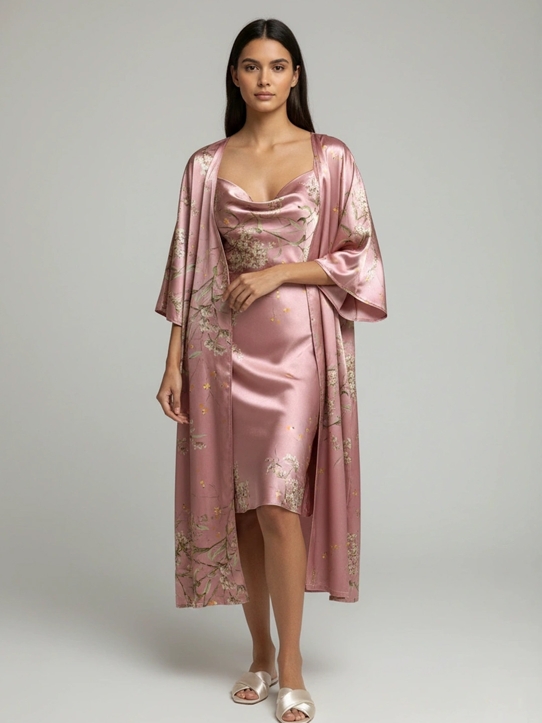 DressBerry Women Printed Nightdress