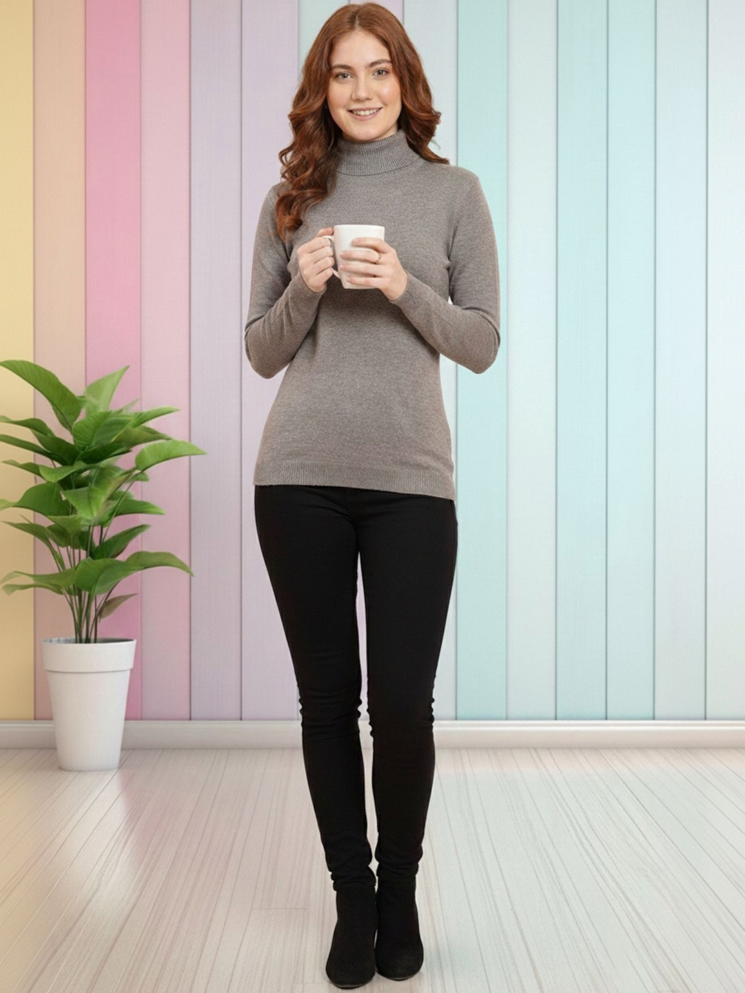 LASOON Women Woollen Pullover