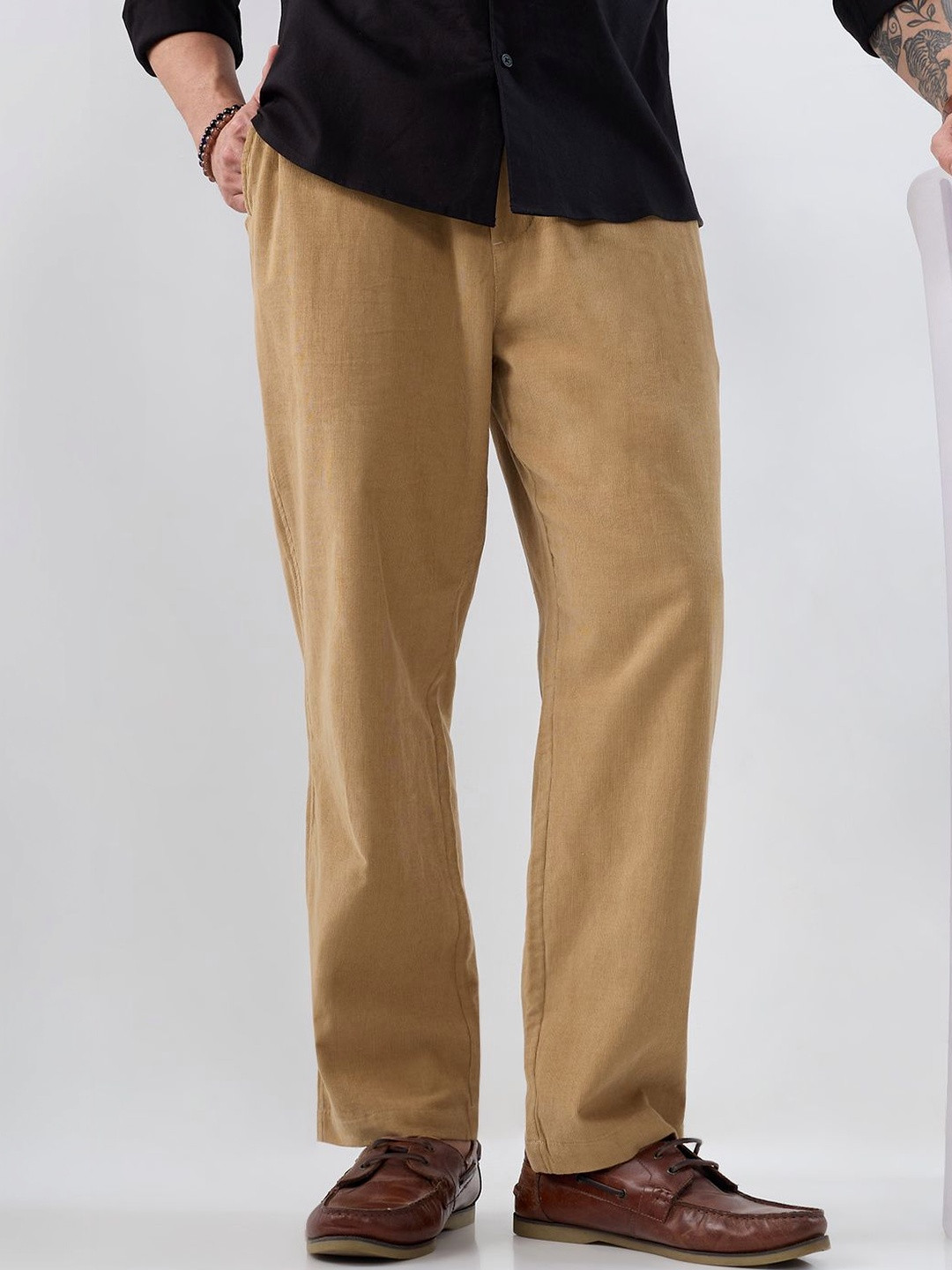 VASTRADO Death Valley Beige Corduroy Tapered Trousers