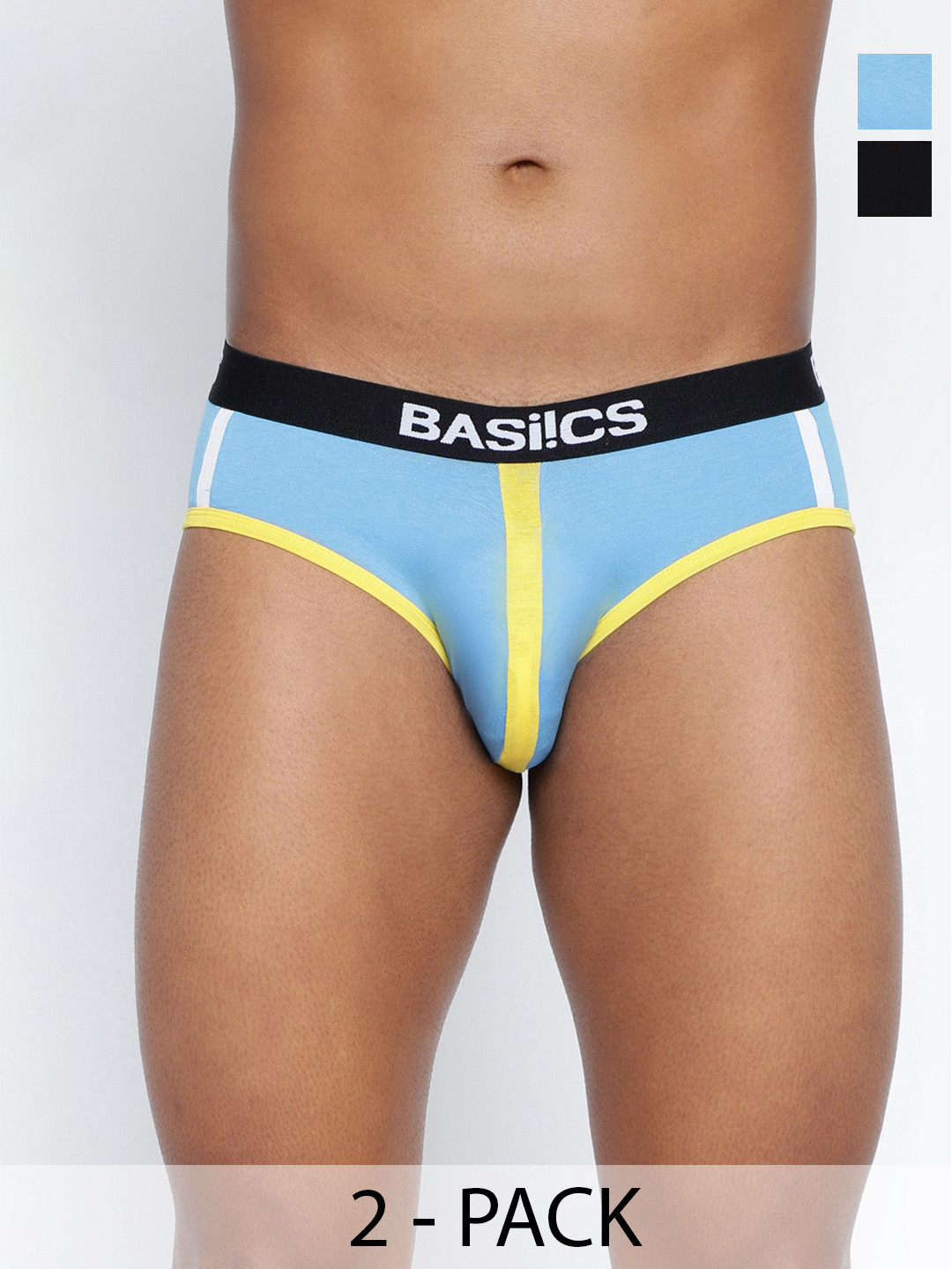 BASIICS by La Intimo Men Pack of 2 Briefs BCSBR080B012