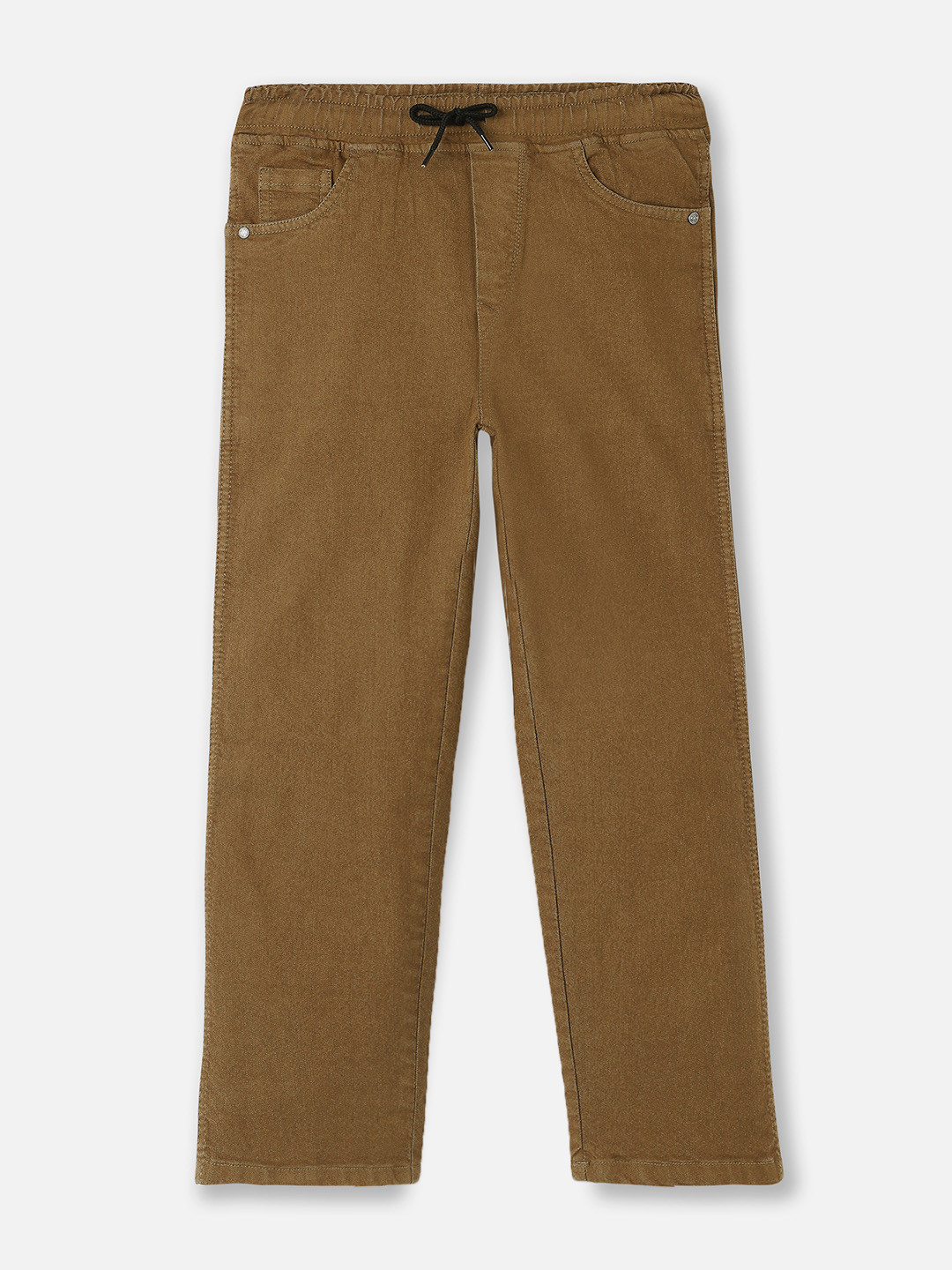 Urbano Juniors Loose Jogger Khaki Light Fade Baggy Fit Stretchable Jeans