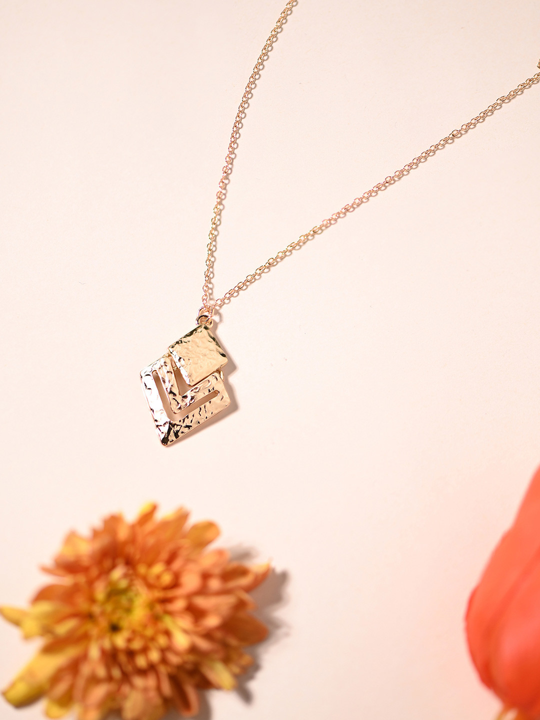 Accessorize Diamond Cut Out Pendant Necklace