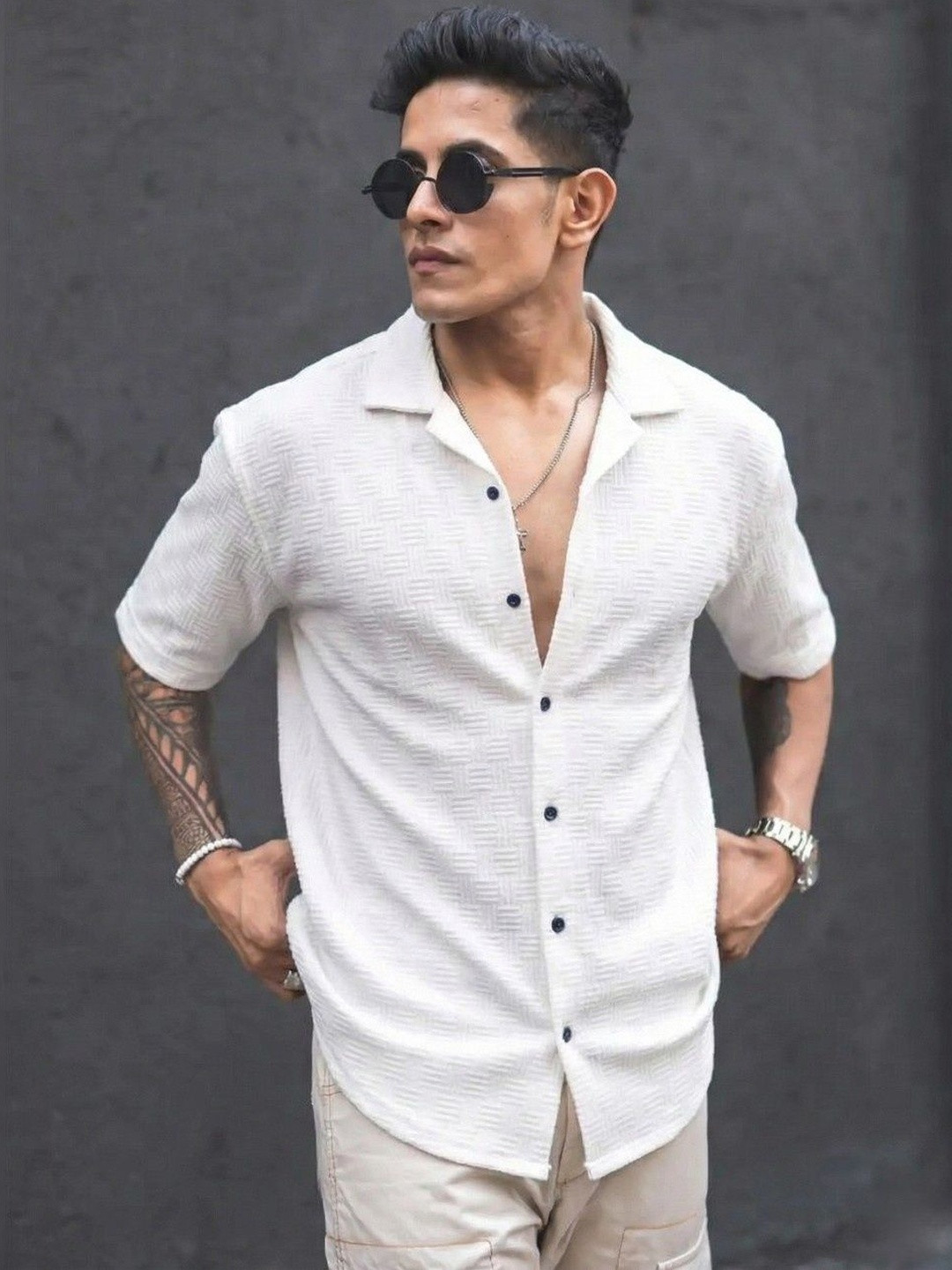 OQUENT Men Standard Casual Shirt