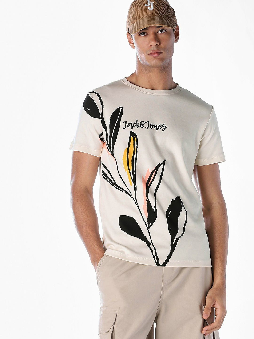 Jack & Jones Men Floral Printed T-shirt