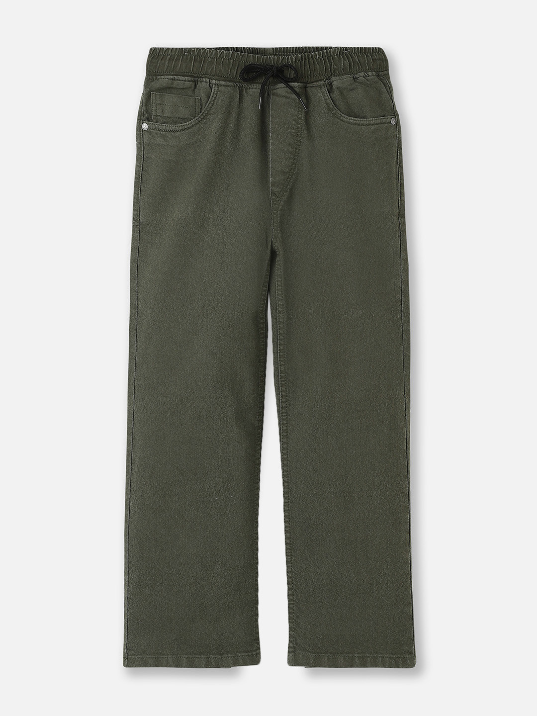 Urbano Juniors Loose Jogger Olive Light Fade Baggy Fit Stretchable Jeans
