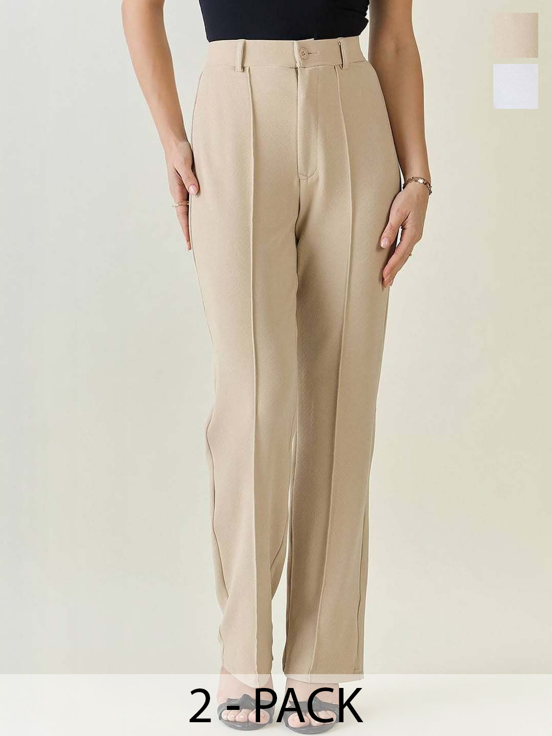 Kotty Women Elegant Slim Straight Fit Pants
