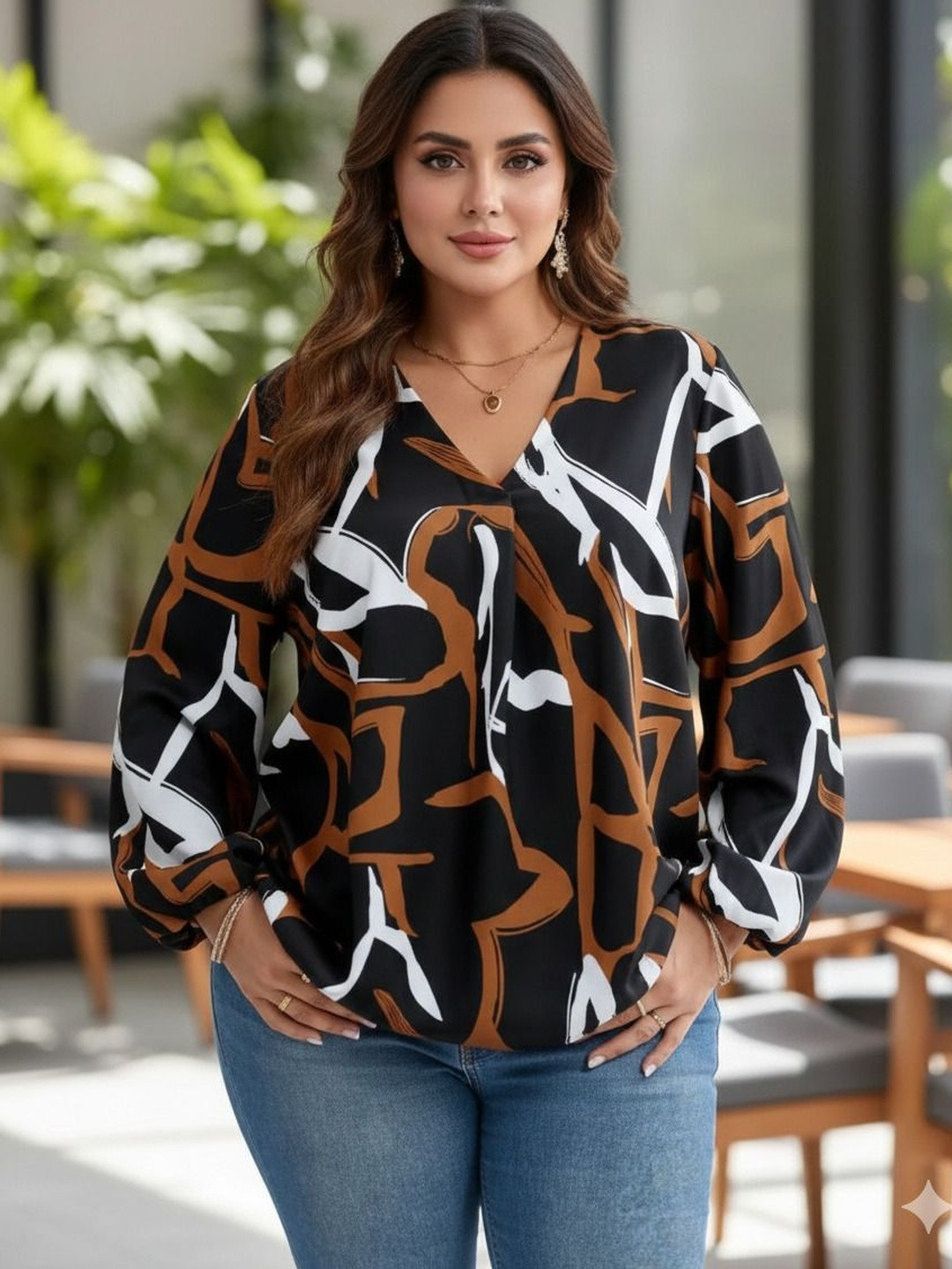 Ansgarments Print Cotton Top