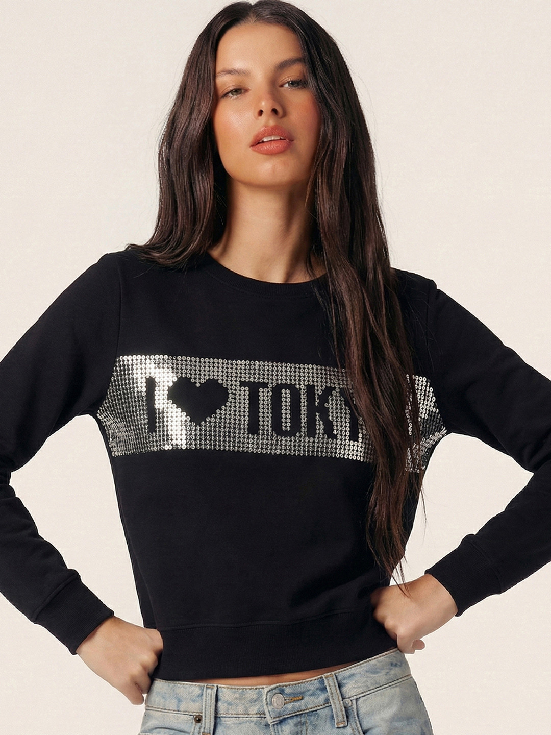 Tokyo Talkies Women Printed Sweatshirt