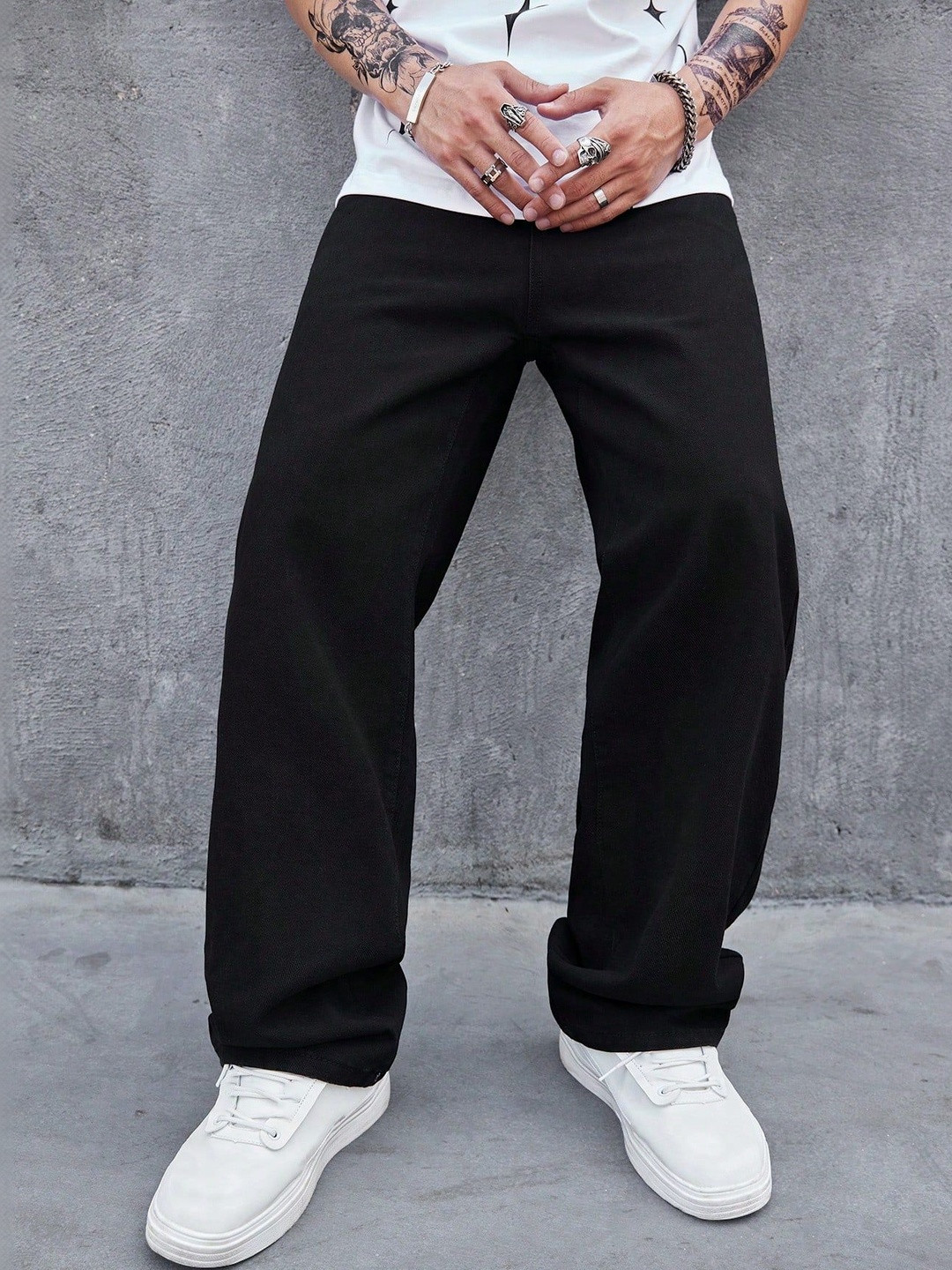 DENIMLOOK Men Relaxed Fit Mid-Rise Stretchable Jeans