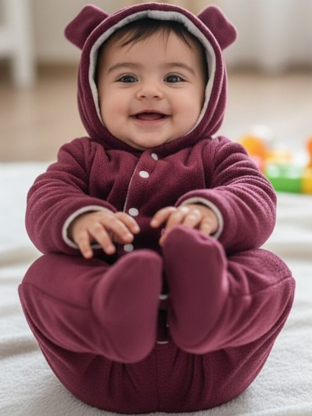 BabyZone Infants Hooded Sleepsuits
