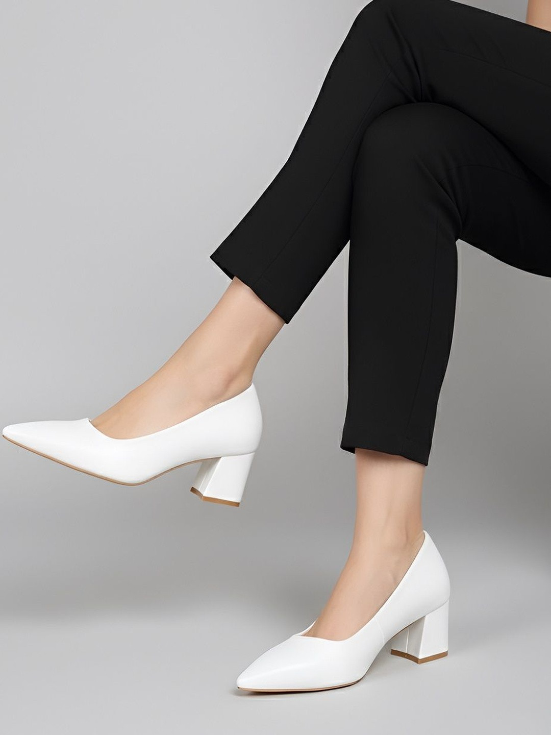 Get Glamr Work Block Pumps