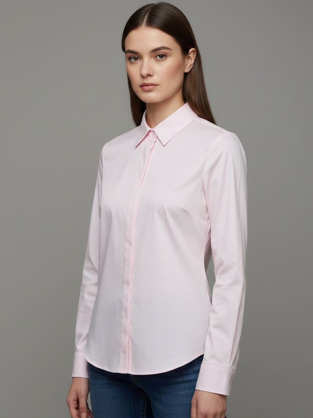Molly & Michel Women Comfort Slim Fit Casual Shirt