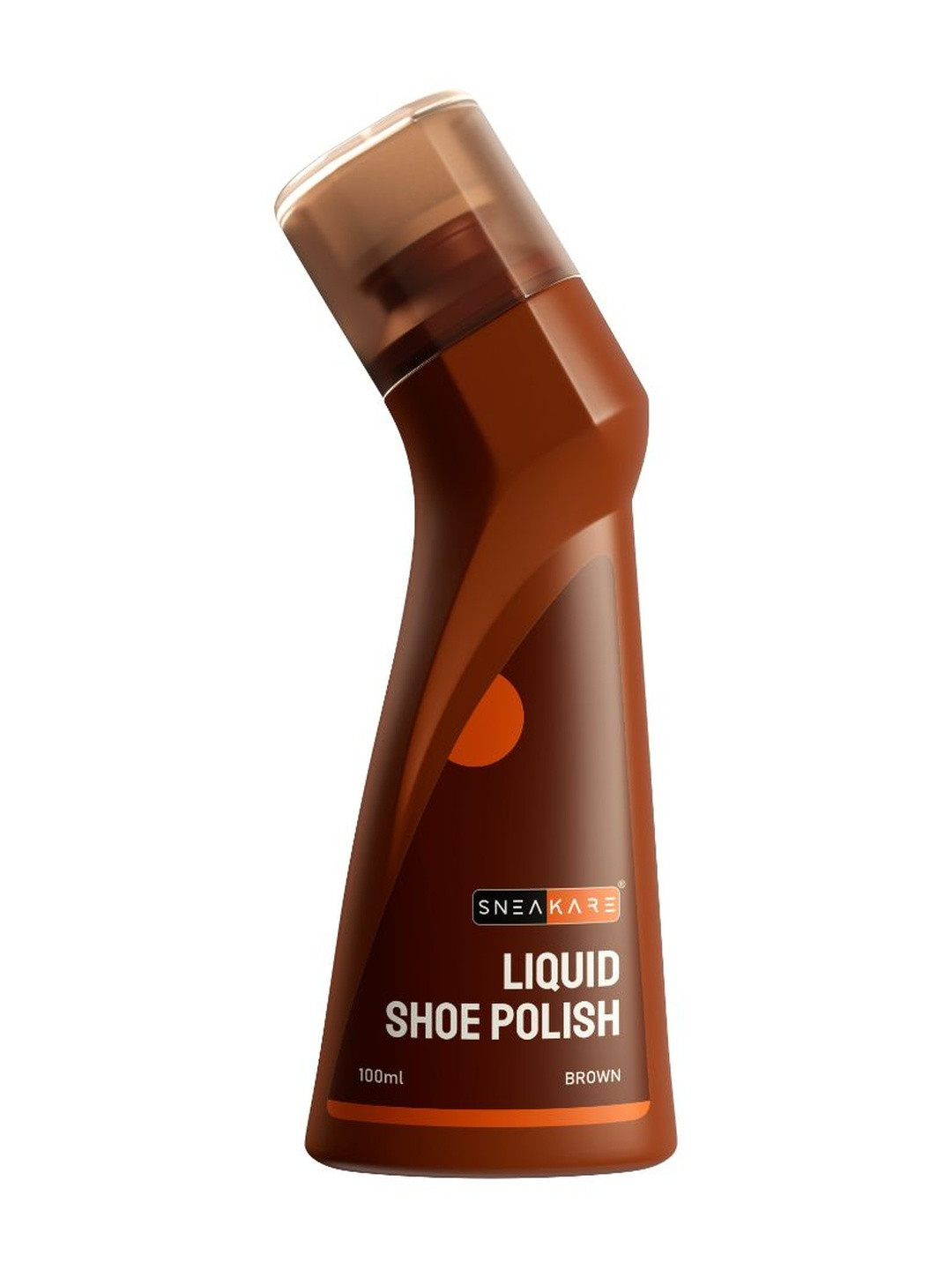 SNEAKARE Brown Water-Based Formula Leather Shoe Polish With Spill-Proof Applicator 100mL