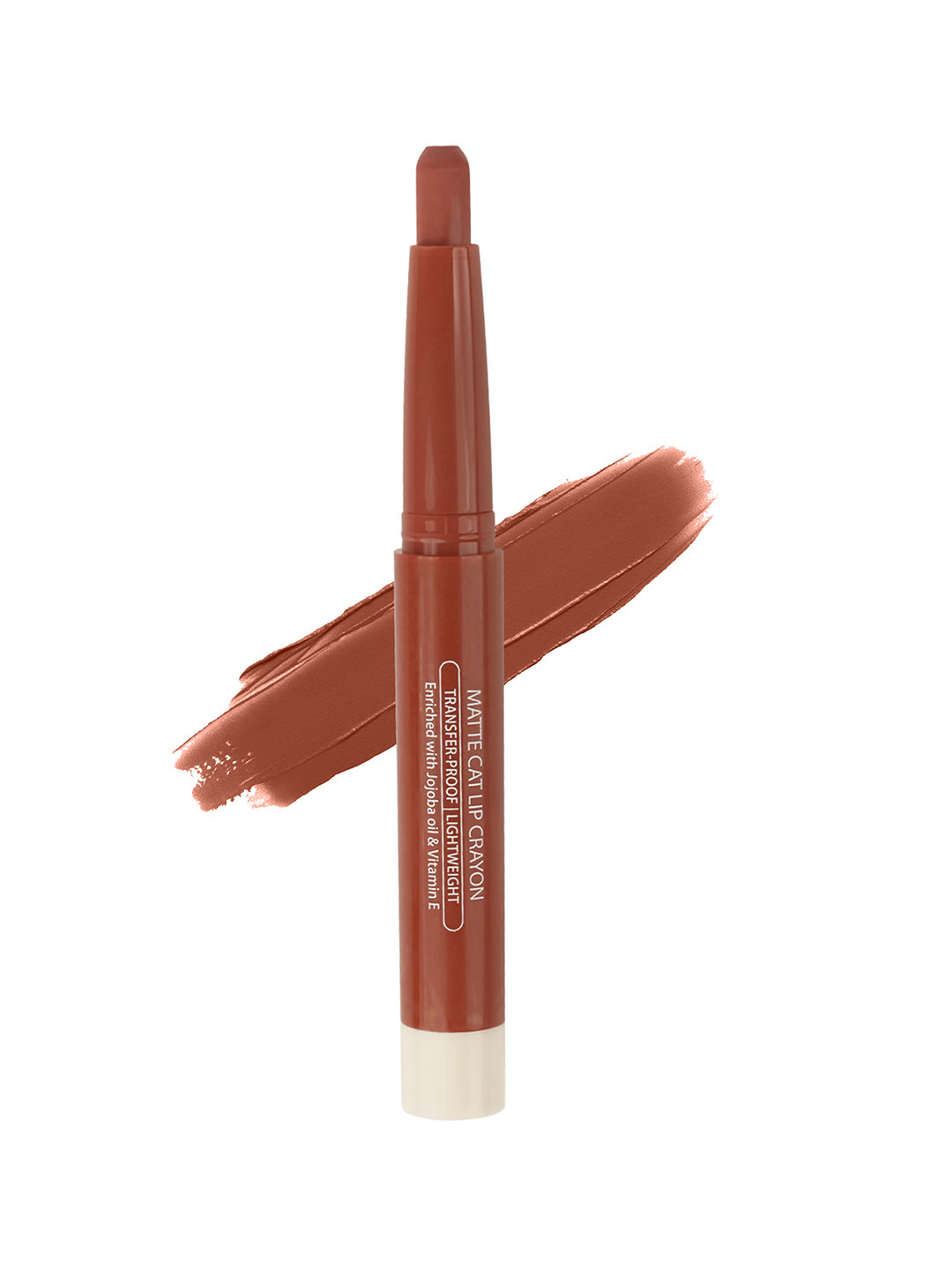 Maliao Matte Cat Transfer-Proof & Lightweight Lip Crayon 2.8g - Coffee - M14