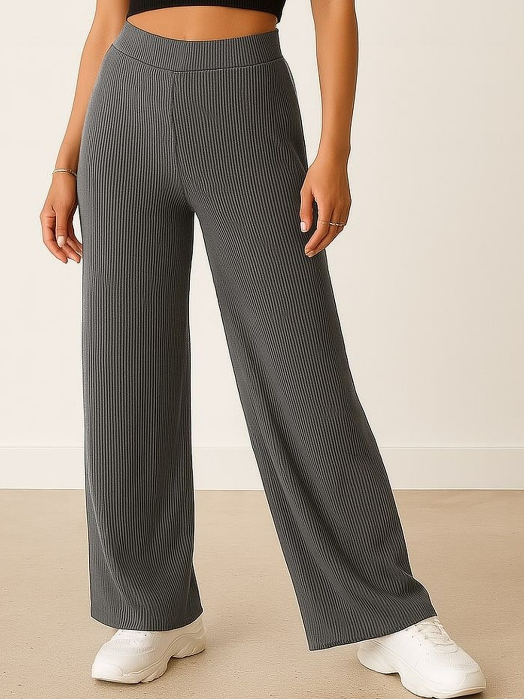 Metronaut Women Textured Trousers