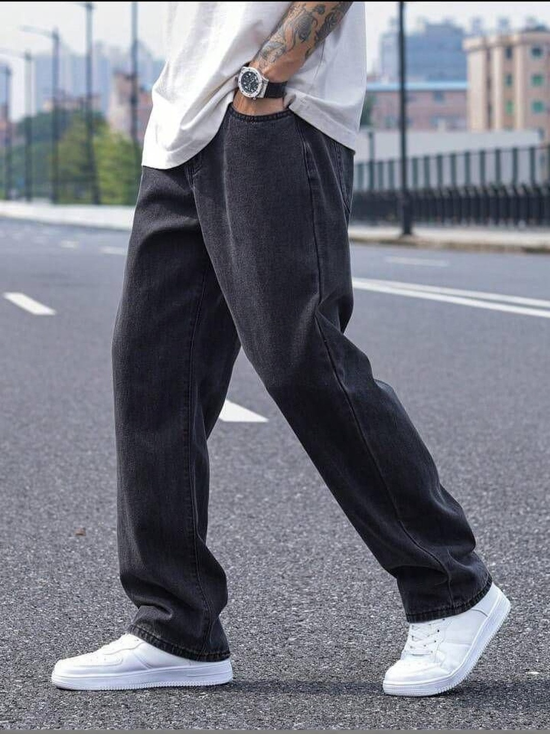DENIMLOOK Men Relaxed Fit Mid-Rise Stretchable Jeans