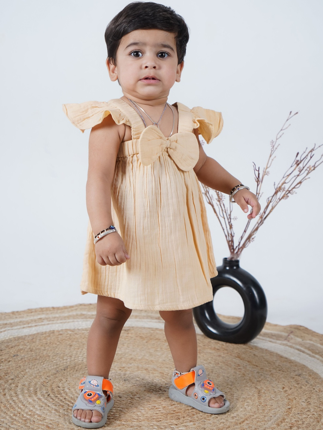 Avor Lifestyle Flared Sleeve Fit & Flare Dress