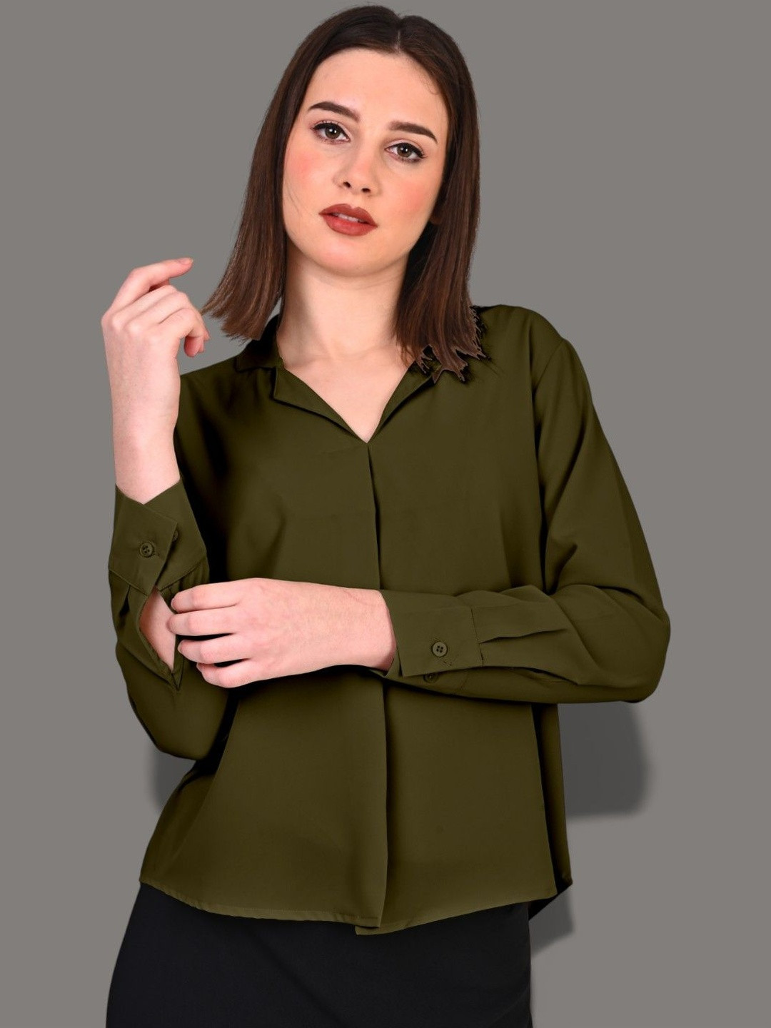 MISS WEARS Shirt Style Top