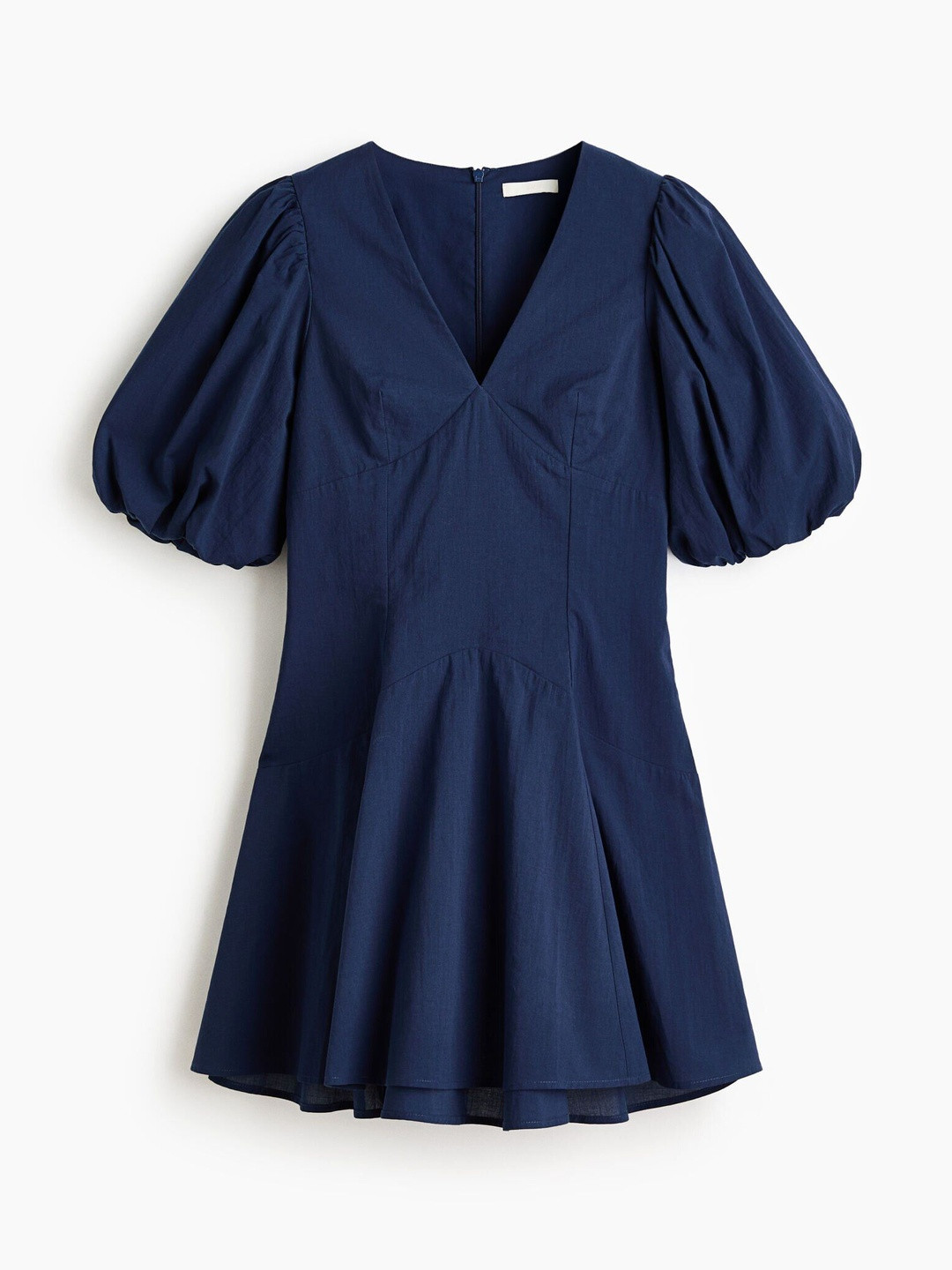 H&M Balloon-Sleeved Cotton Dress