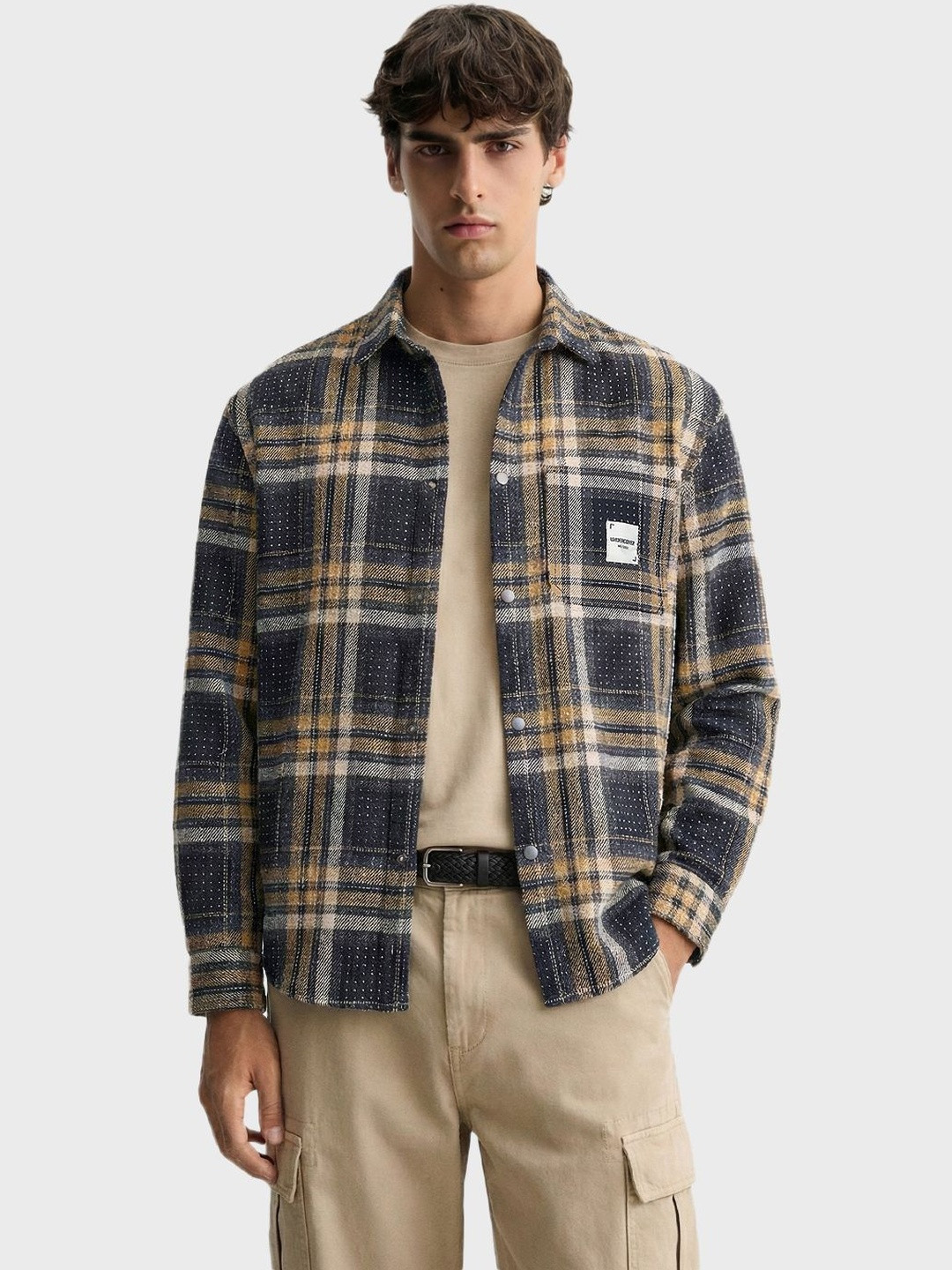 The Indian Garage Co Men Tartan Checks Checked Casual Shirt