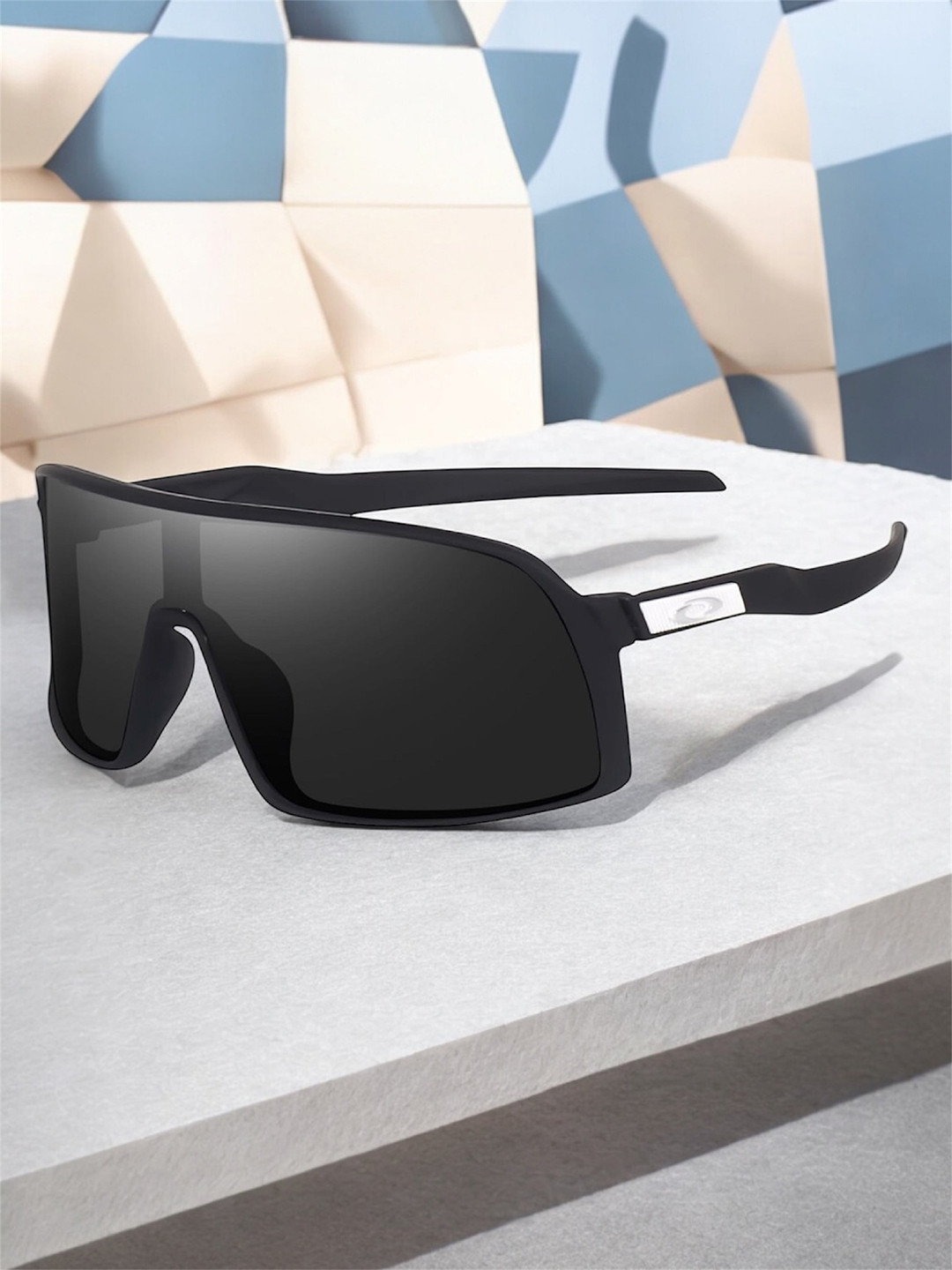 IFLASH Unisex Black Lens & Black Sports Sunglasses with
