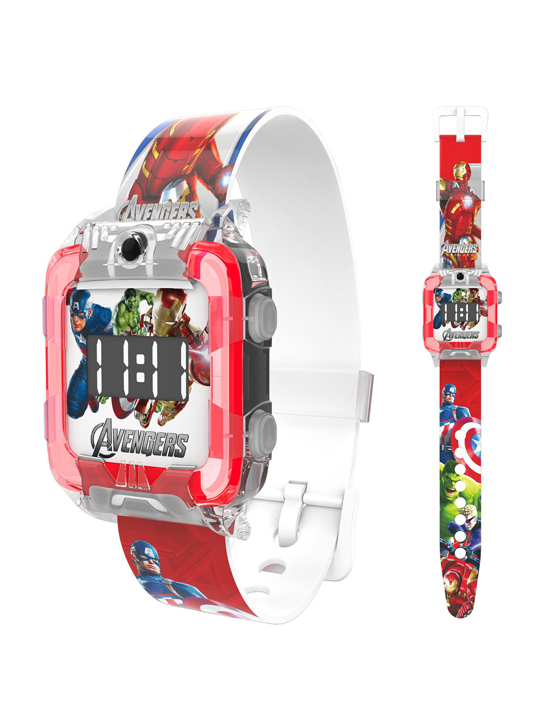 Spiky Boys Printed Dial & Straps Digital Watch SD04_SQR_Avengers