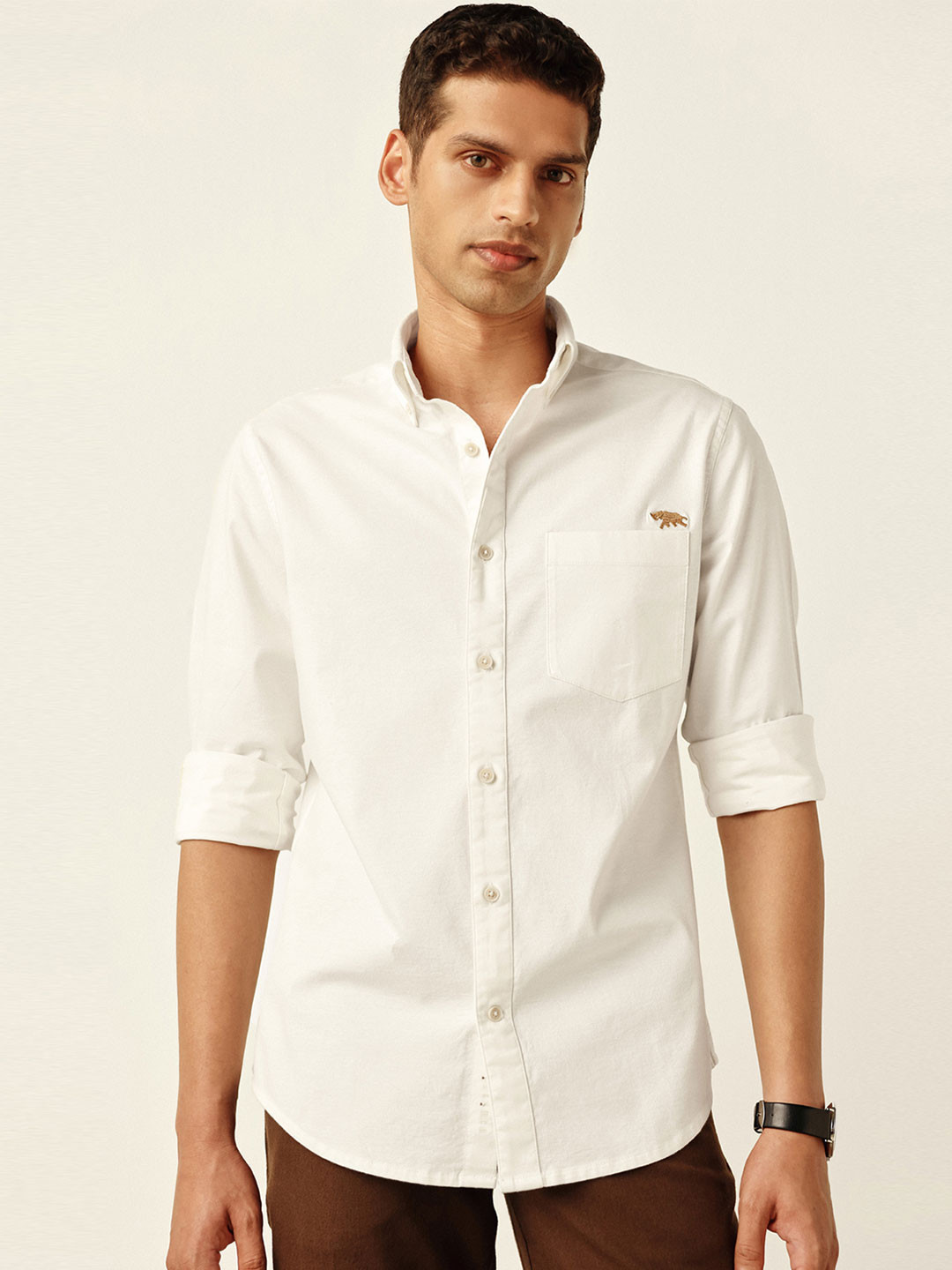 Andamen Men Casual Oxford Regular Fit Shirt