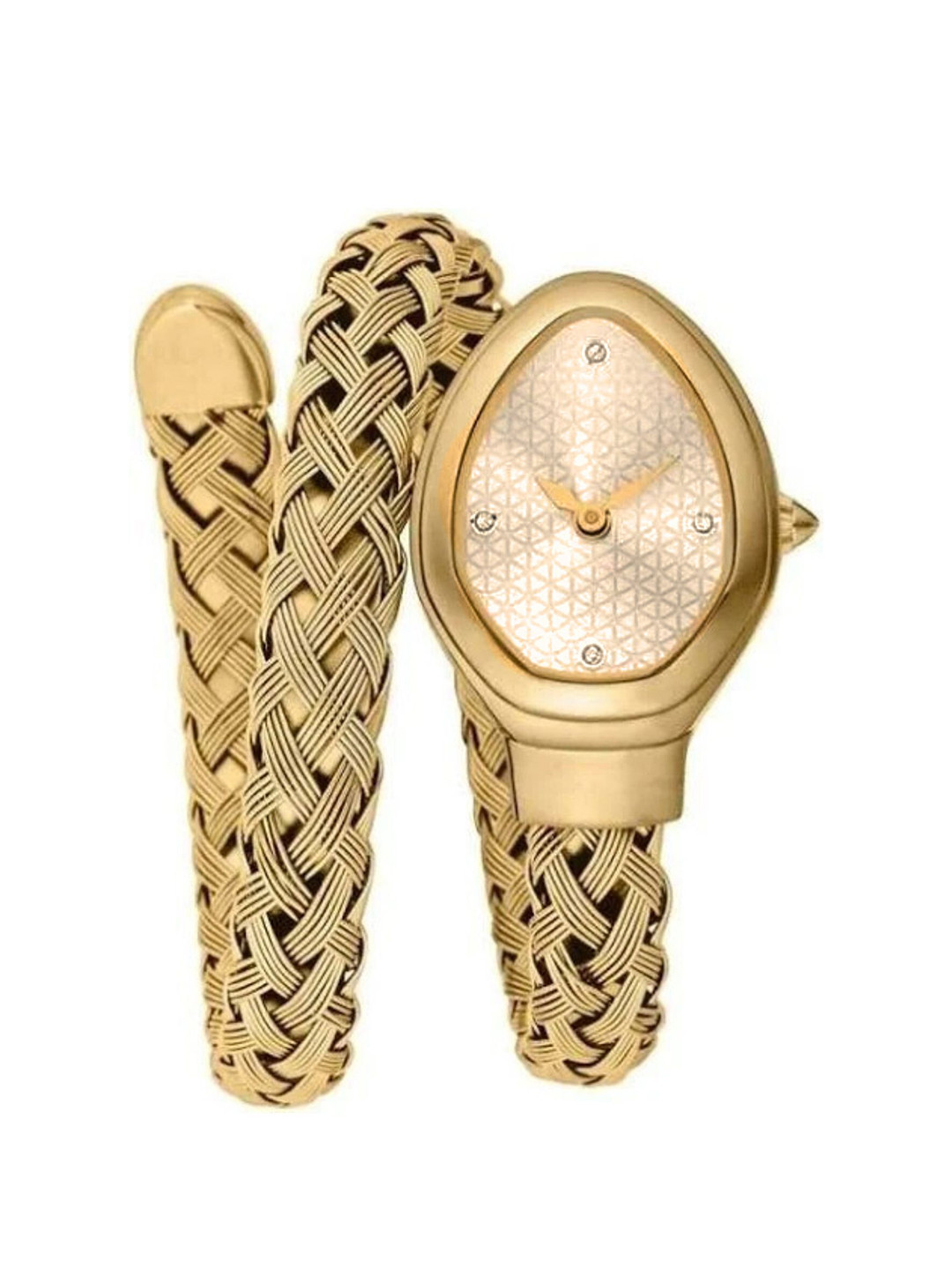 CLEO BE BOLD BE YOU Women Cubic Zirconia Gold-Plated Wraparound Bracelet