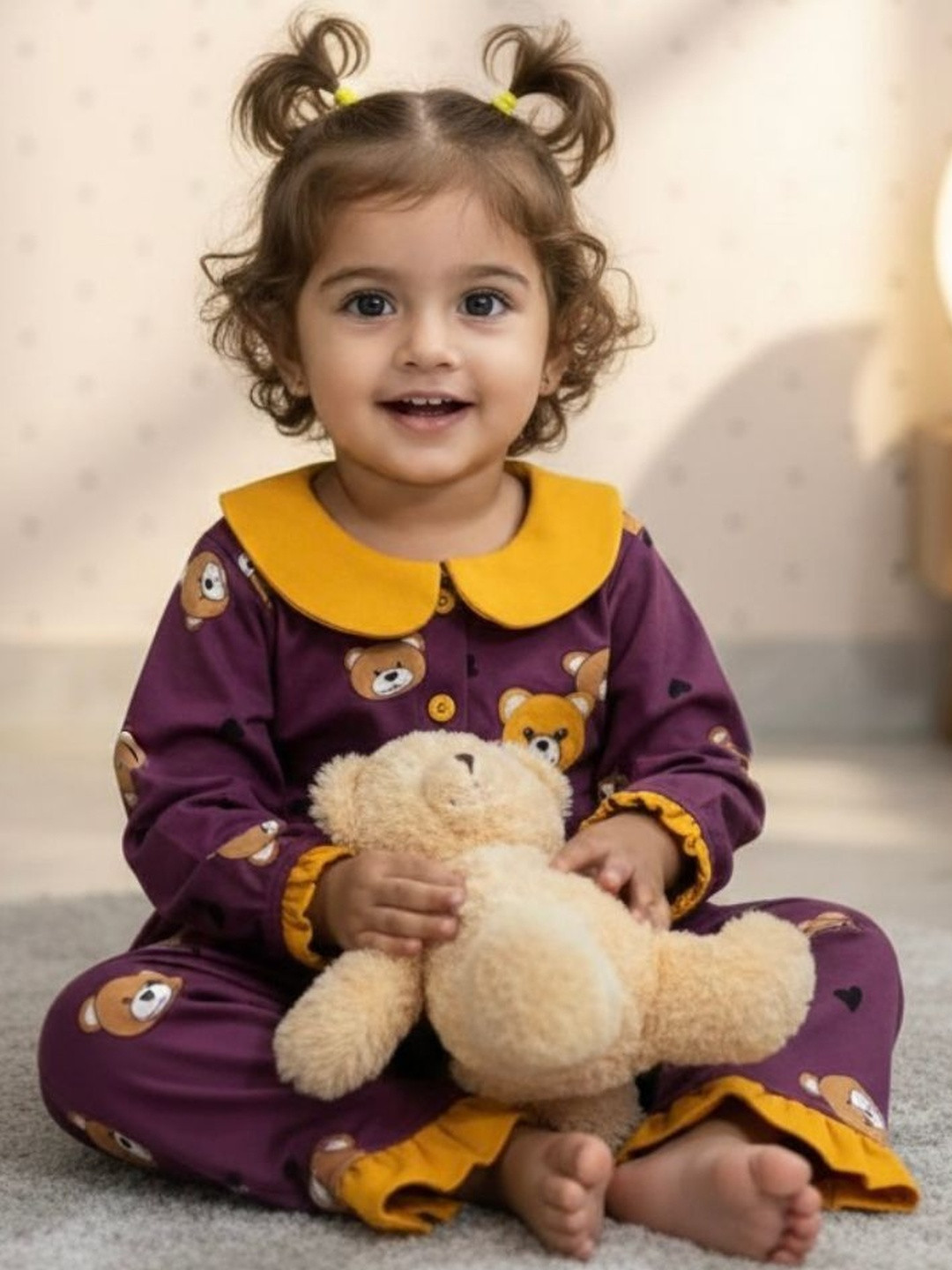 INGRID Girls Printed Night suit