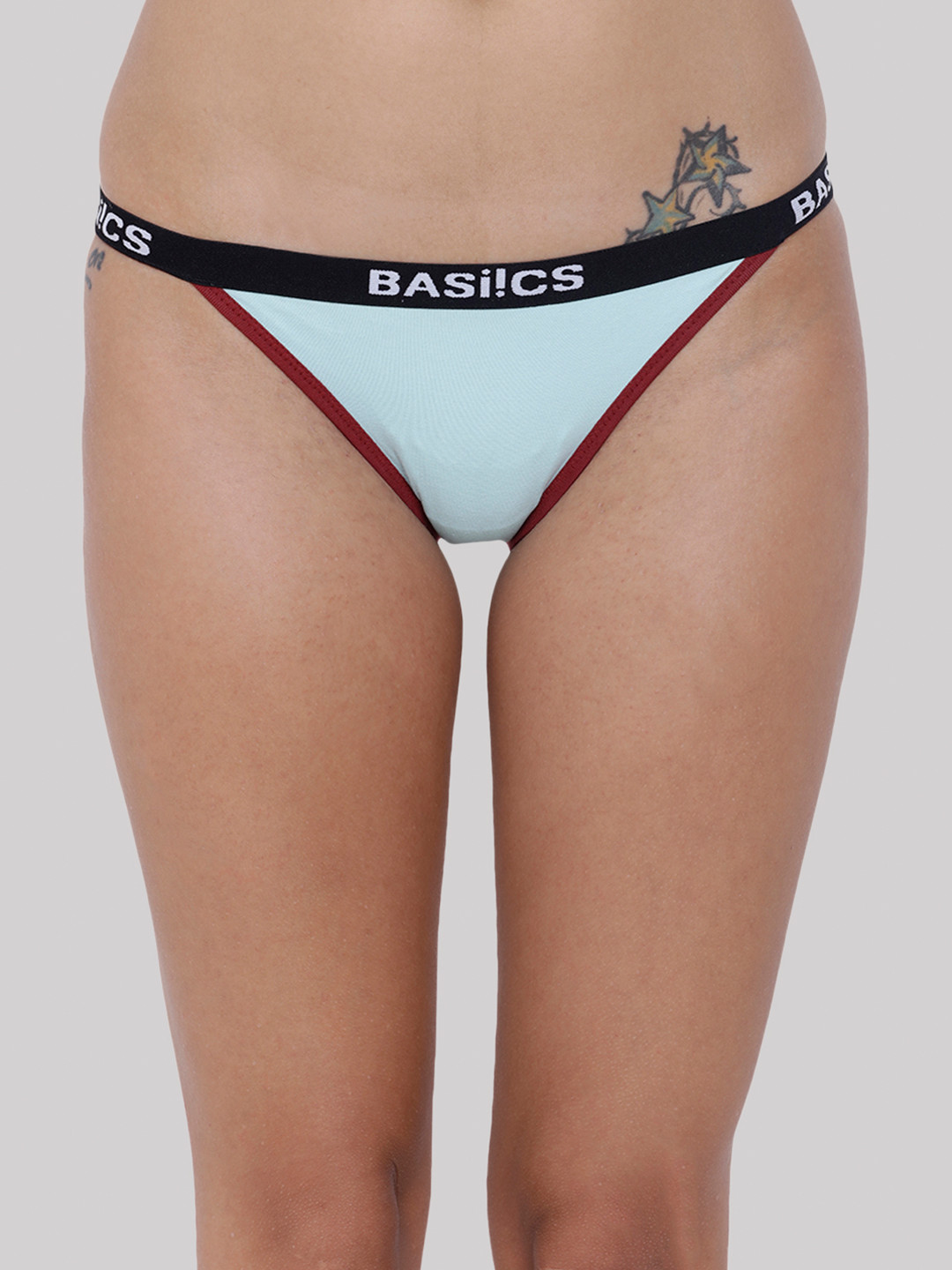 BASIICS by La Intimo Women Anti Microbial Low-Rise Thong BCPBR09