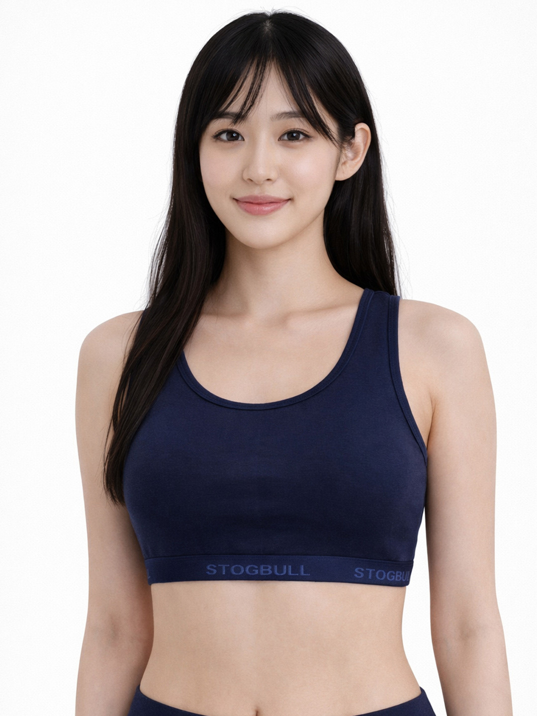 STOGBULL Women Cotton Lycra Non-Padded Full Coverage Active Bra