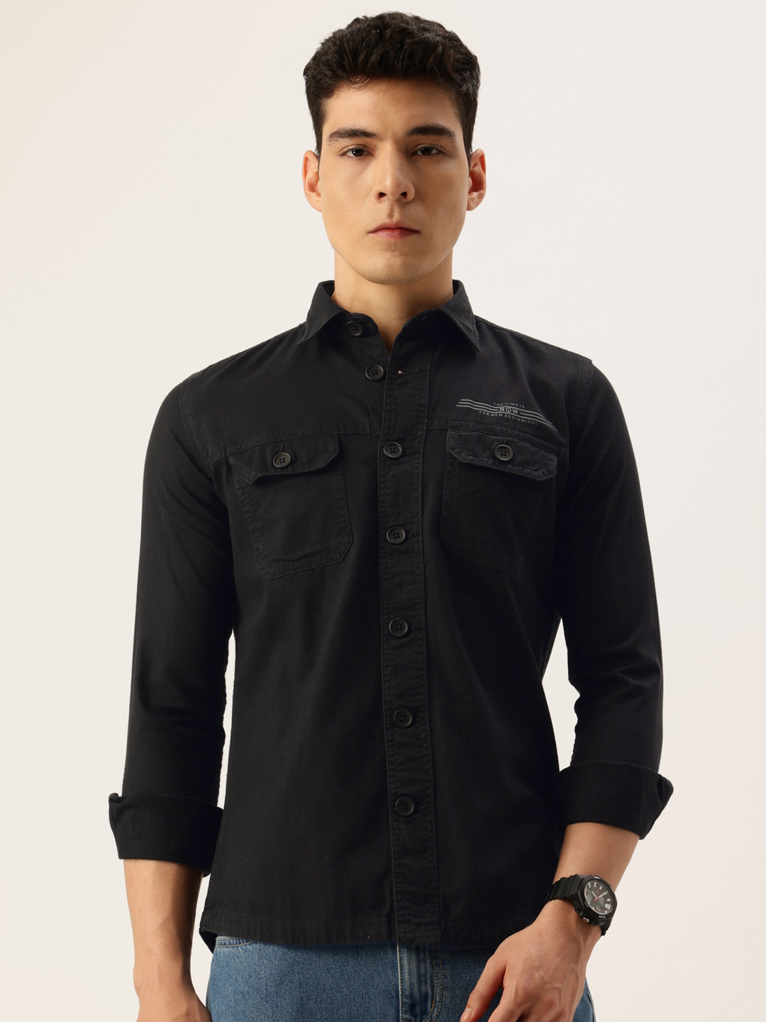 Integriti Slim Fit Pure Cotton Casual Shirt