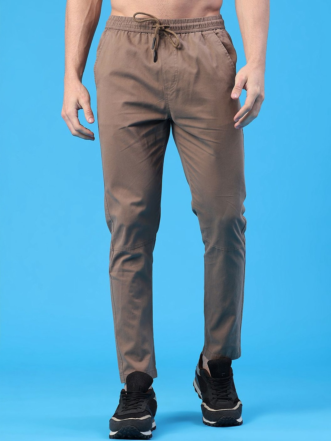 V-Mart Men Cotton Mid-Rise Track Pants