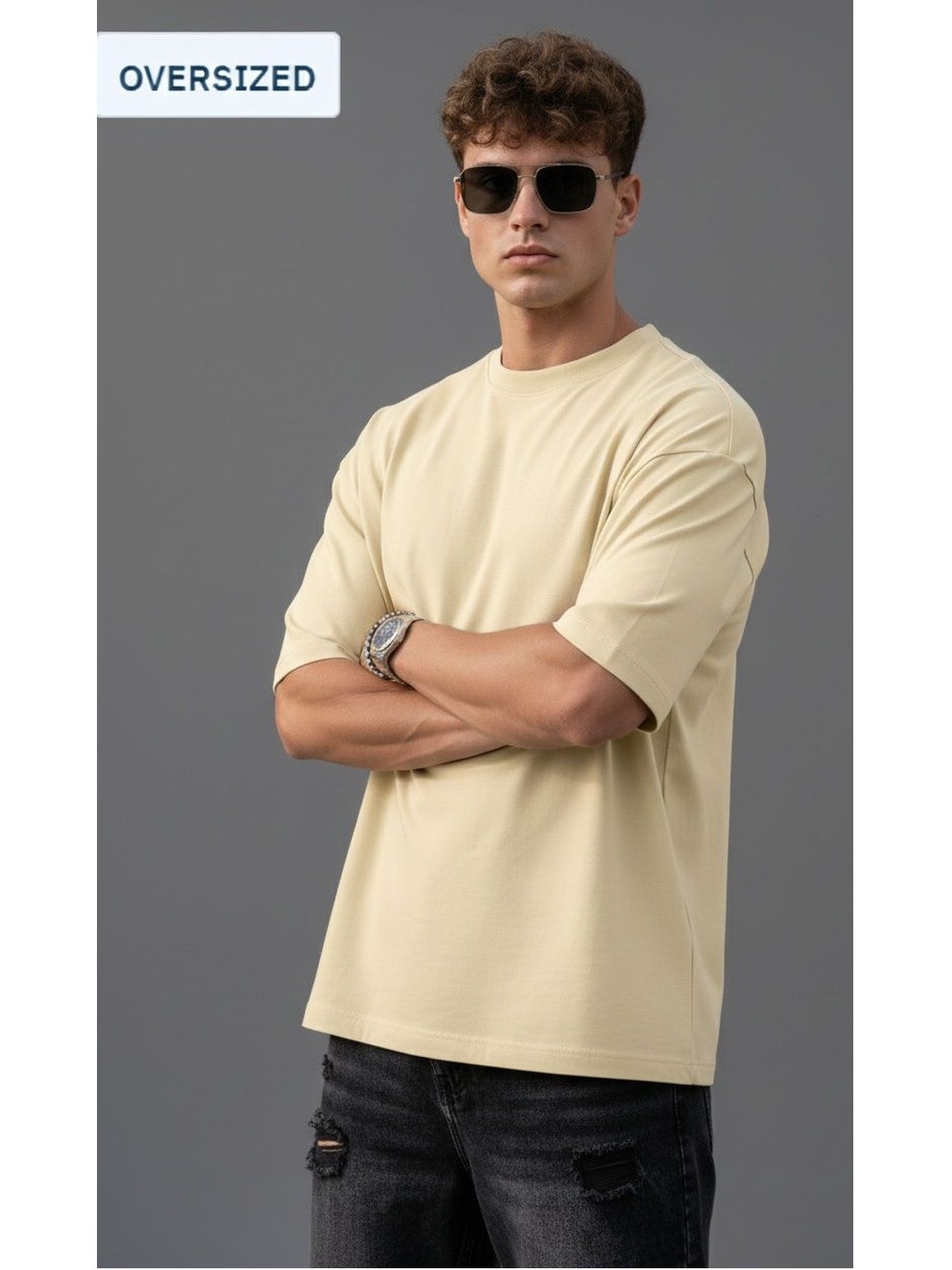 Xpecto Oversized Men Drop-Shoulder T-shirt