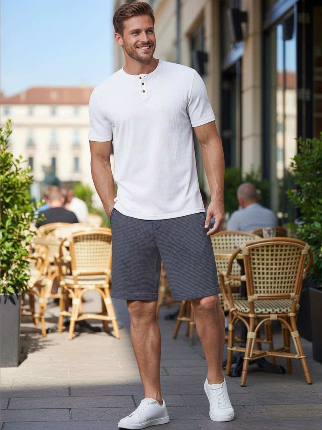 LERIYA FASHION Men 1 High-Rise Shorts