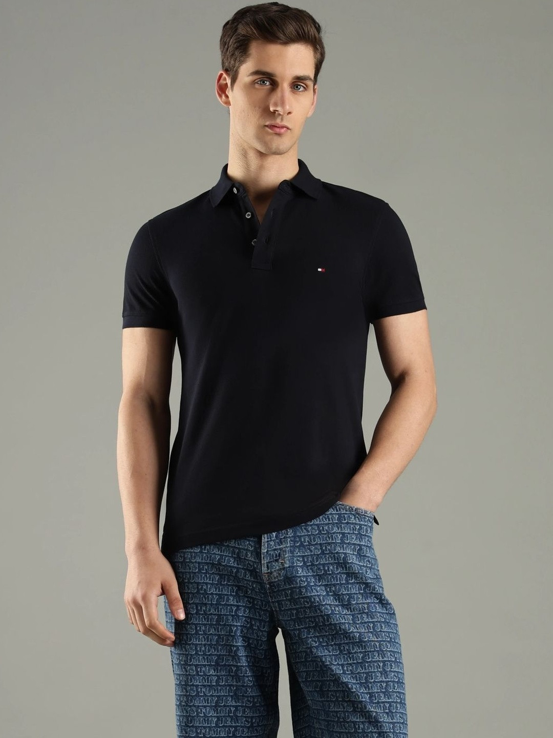 Tommy Hilfiger Men Polo Collar Slim Fit T-shirt